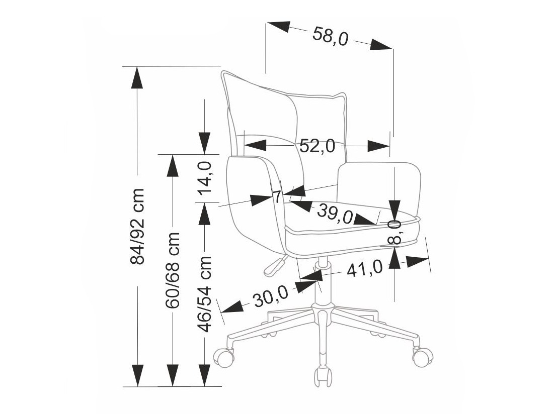 Καρέκλα γραφείου Houston 2005 (Ροζ + Άσπρο)