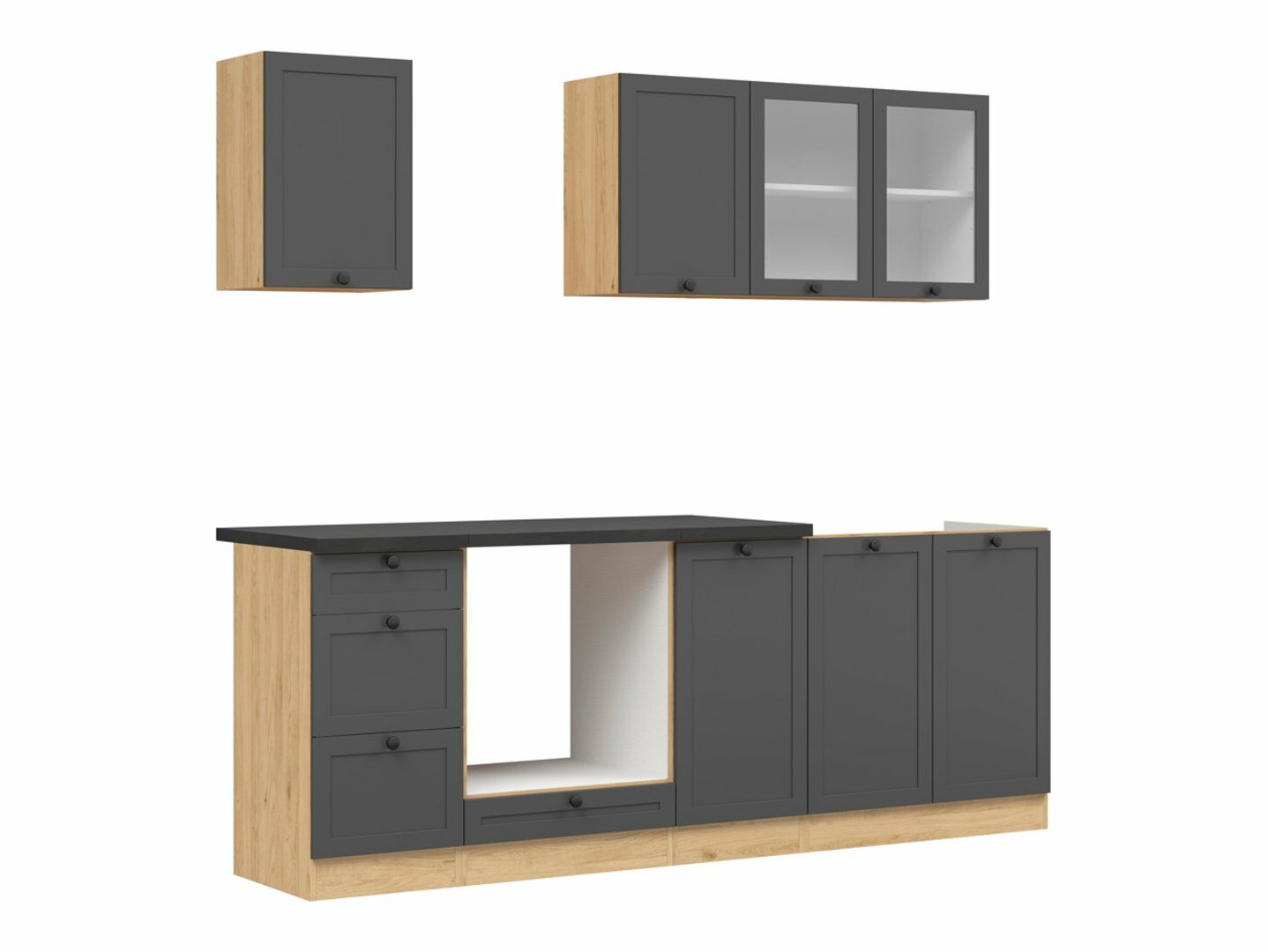 Modular kitchen set Classic Grey Oak 117
