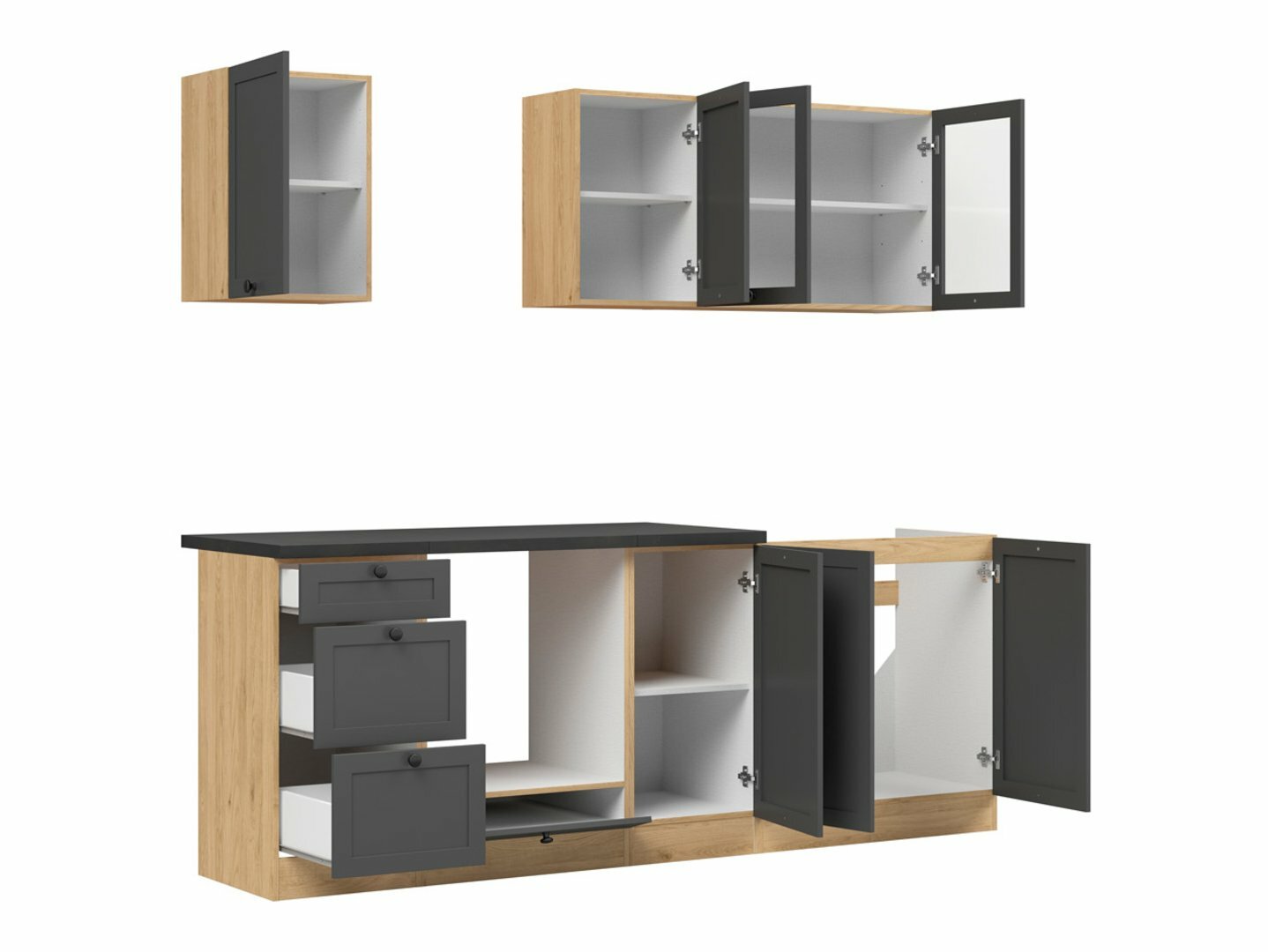 Modular kitchen set Classic Grey Oak 117