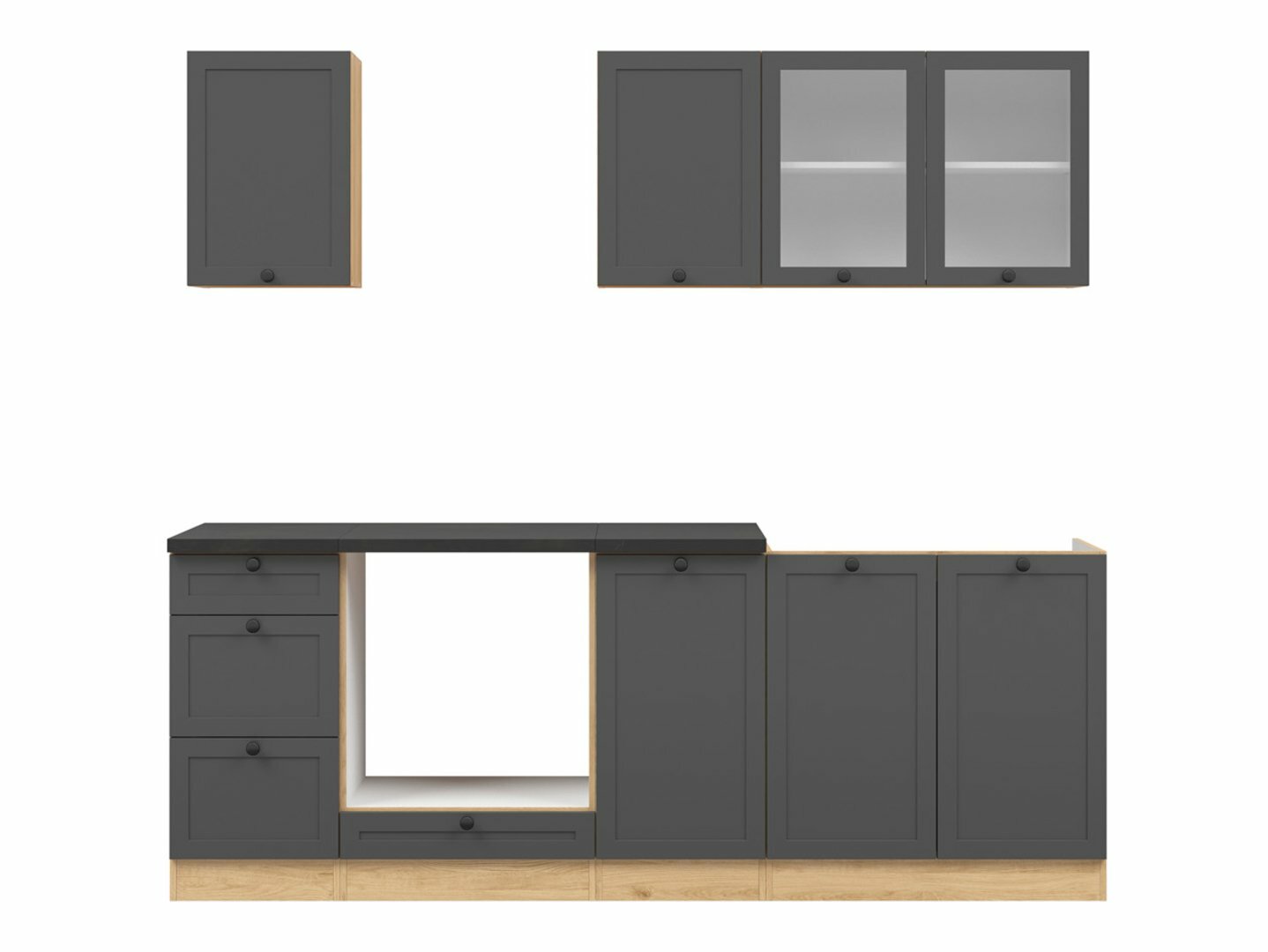 Modular kitchen set Classic Grey Oak 117