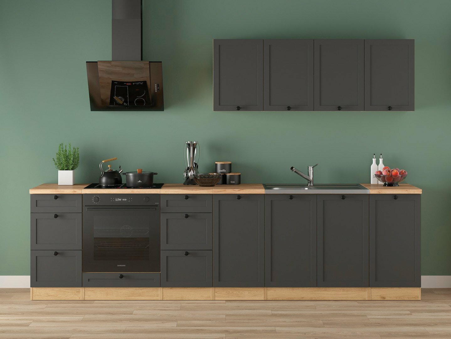 Modular kitchen set Classic Grey Oak 119