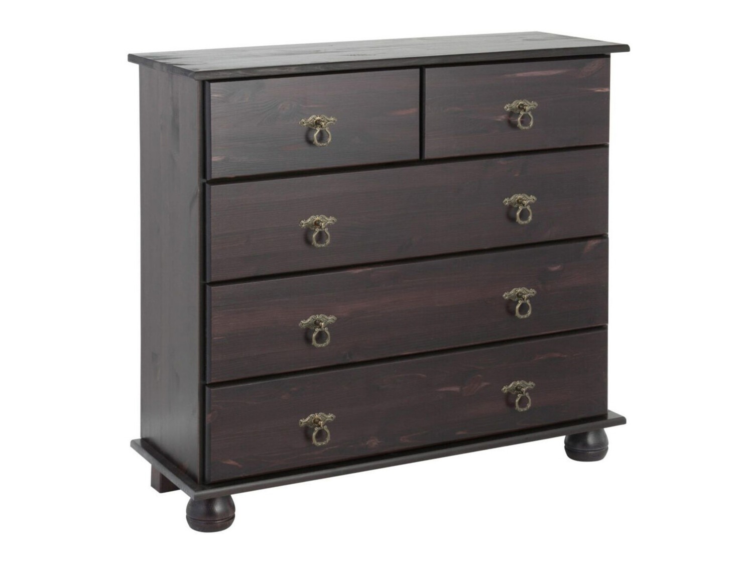 Chest of drawers Nolcore 102 (Dark brown)