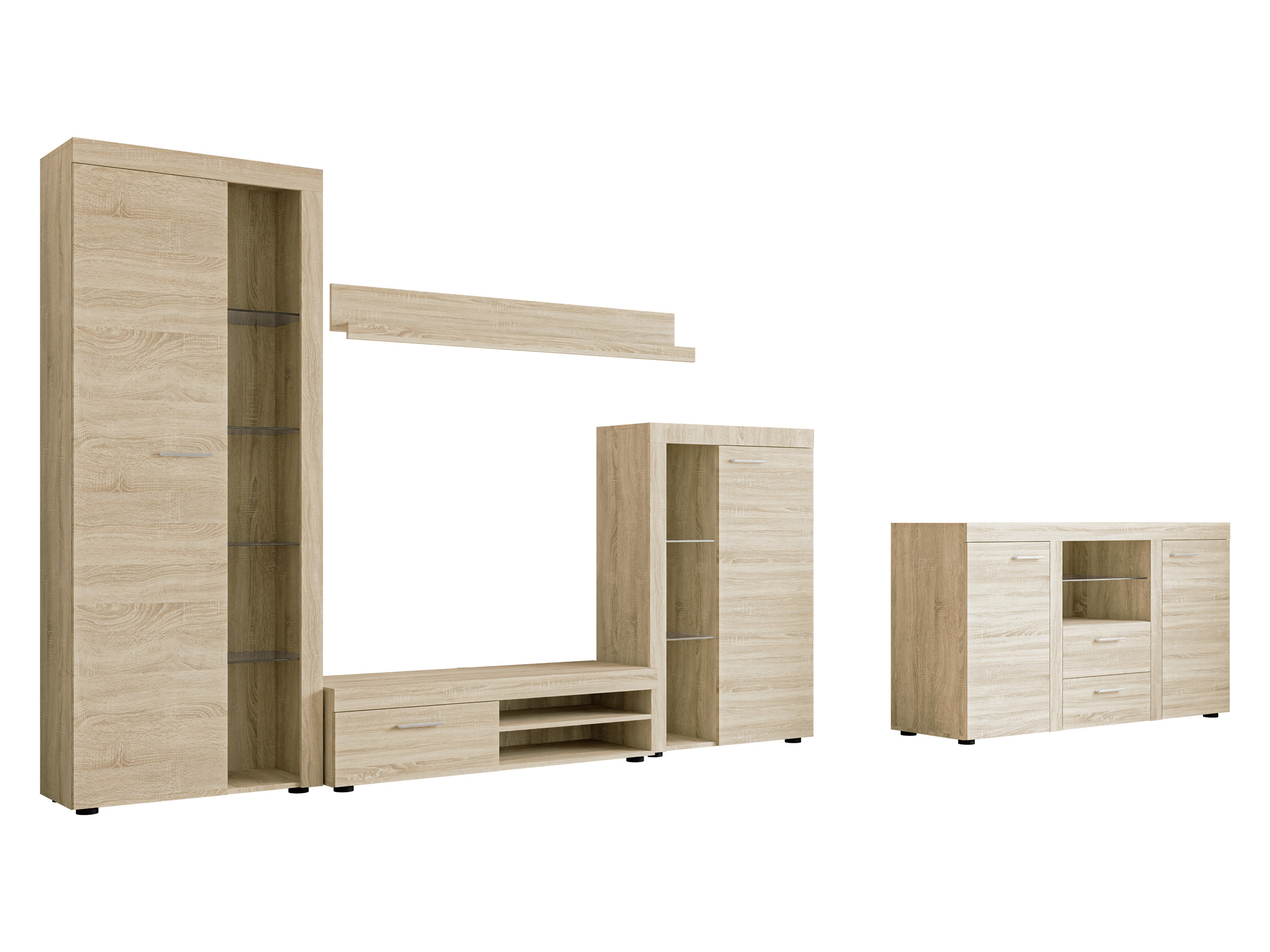 Σετ επίπλων σαλονιού Soca I (Sonoma οξιά)