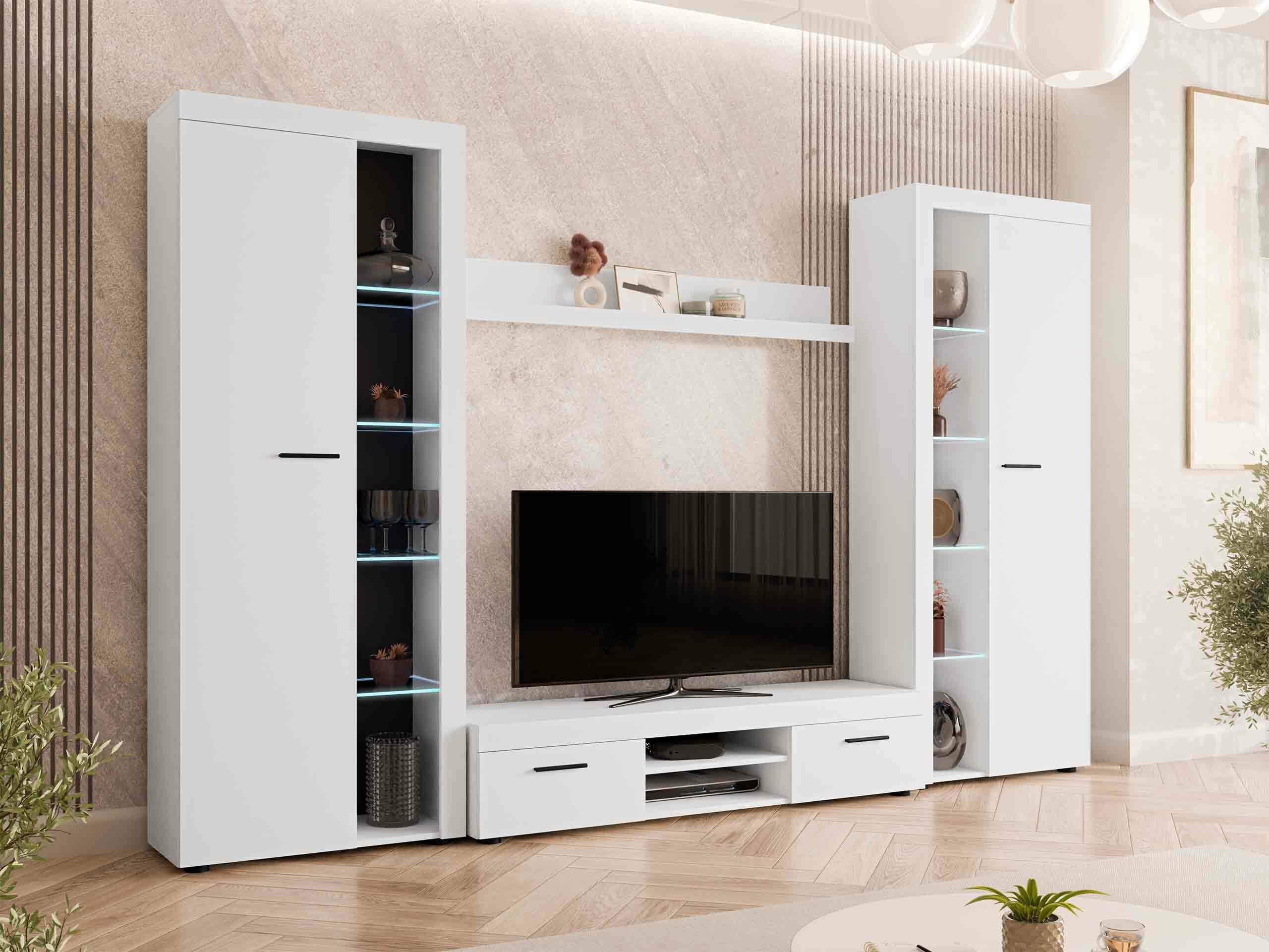 Σετ επίπλων σαλονιού Univio II (Άσπρο)