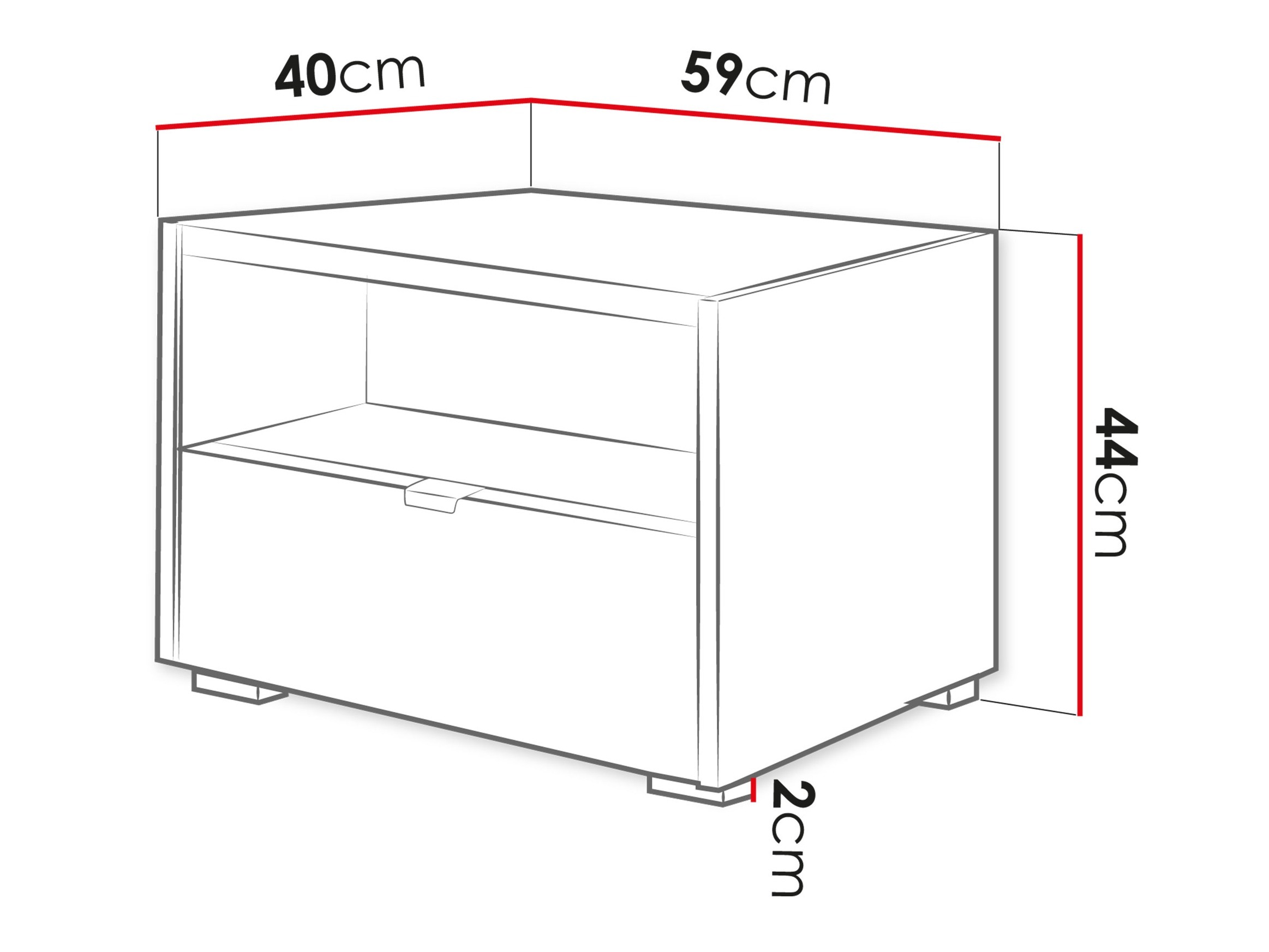 Κομοδίνο Comfivo Ordo