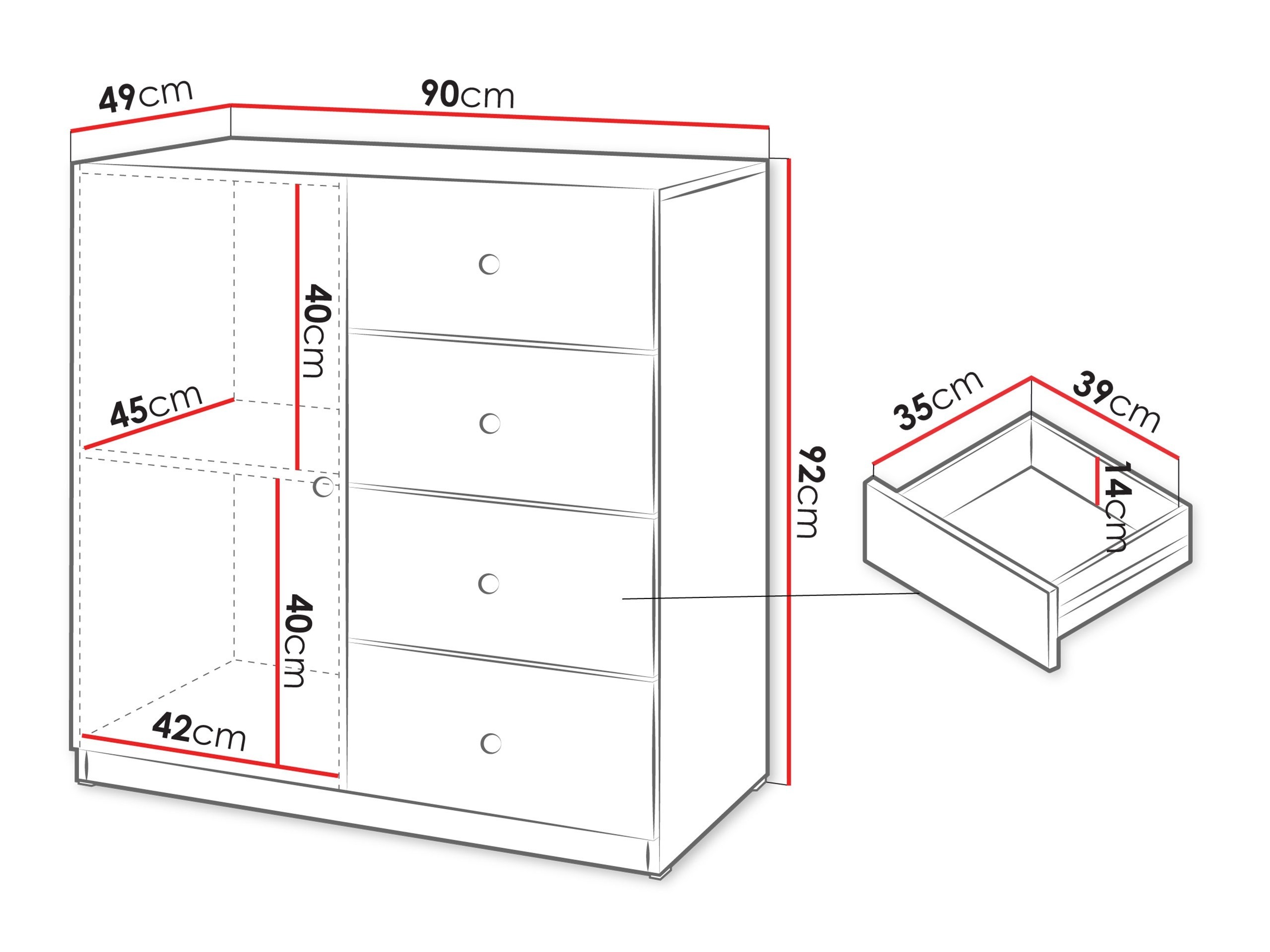 Συρταριέρα Comfivo Lenitas