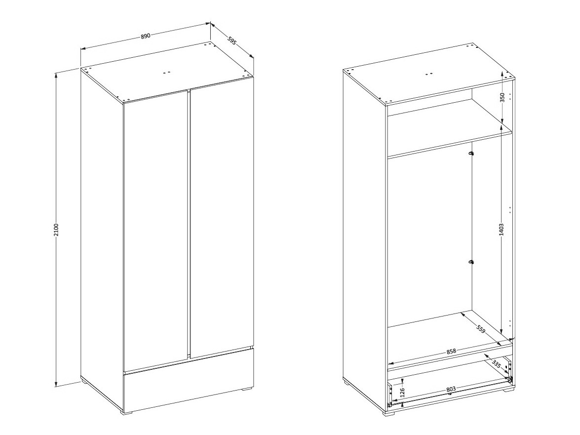 Ντουλάπα Alfere 118 (Πράσινο)