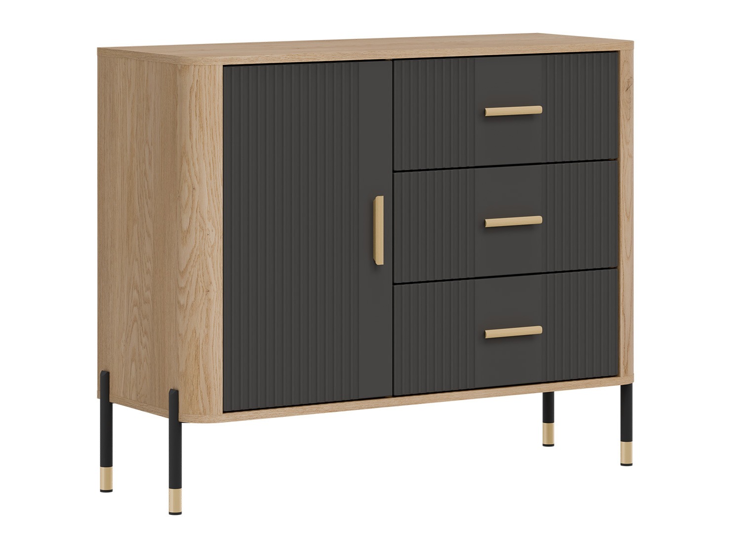 Chest of drawers Flosora 107 (Anthracite)