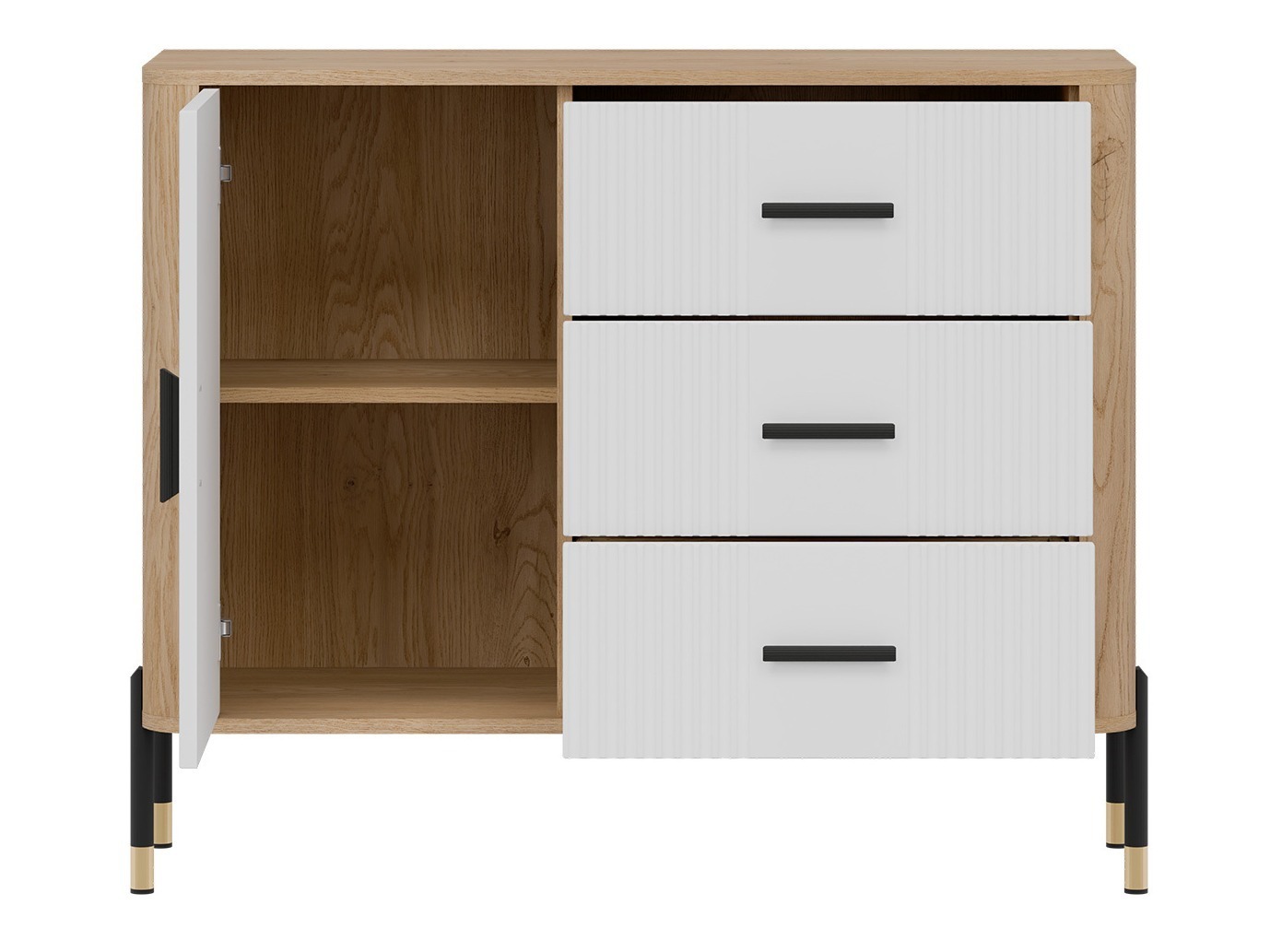 Chest of drawers Flosora 107 (White)