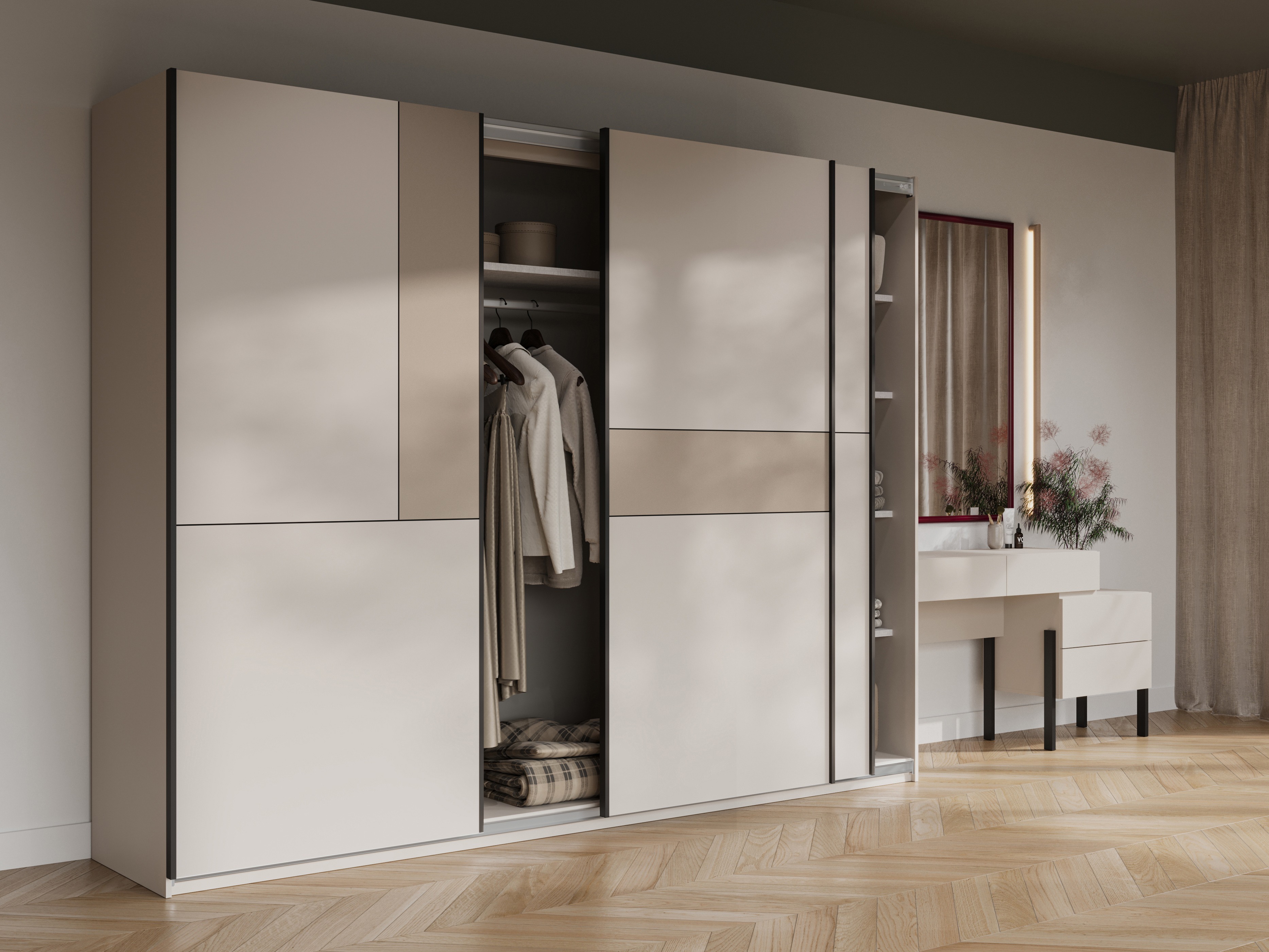 Wardrobe Austin 370 (Cashmere + Congo)