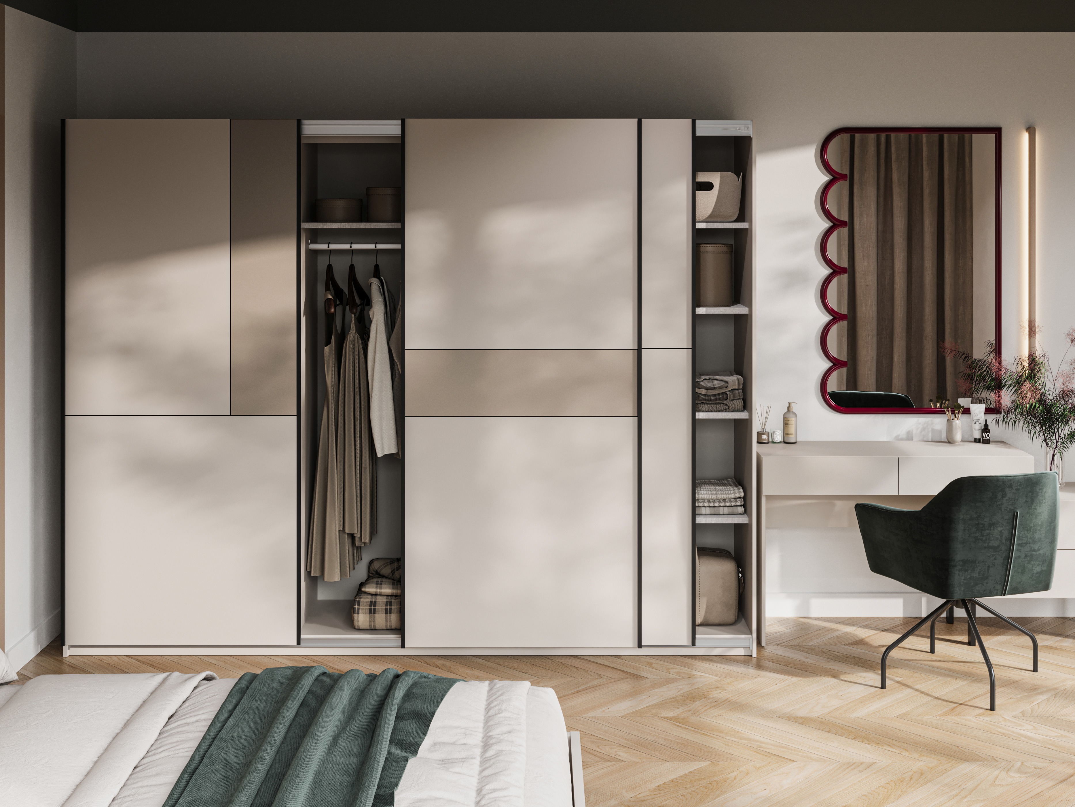 Wardrobe Austin 370 (Cashmere + Congo)