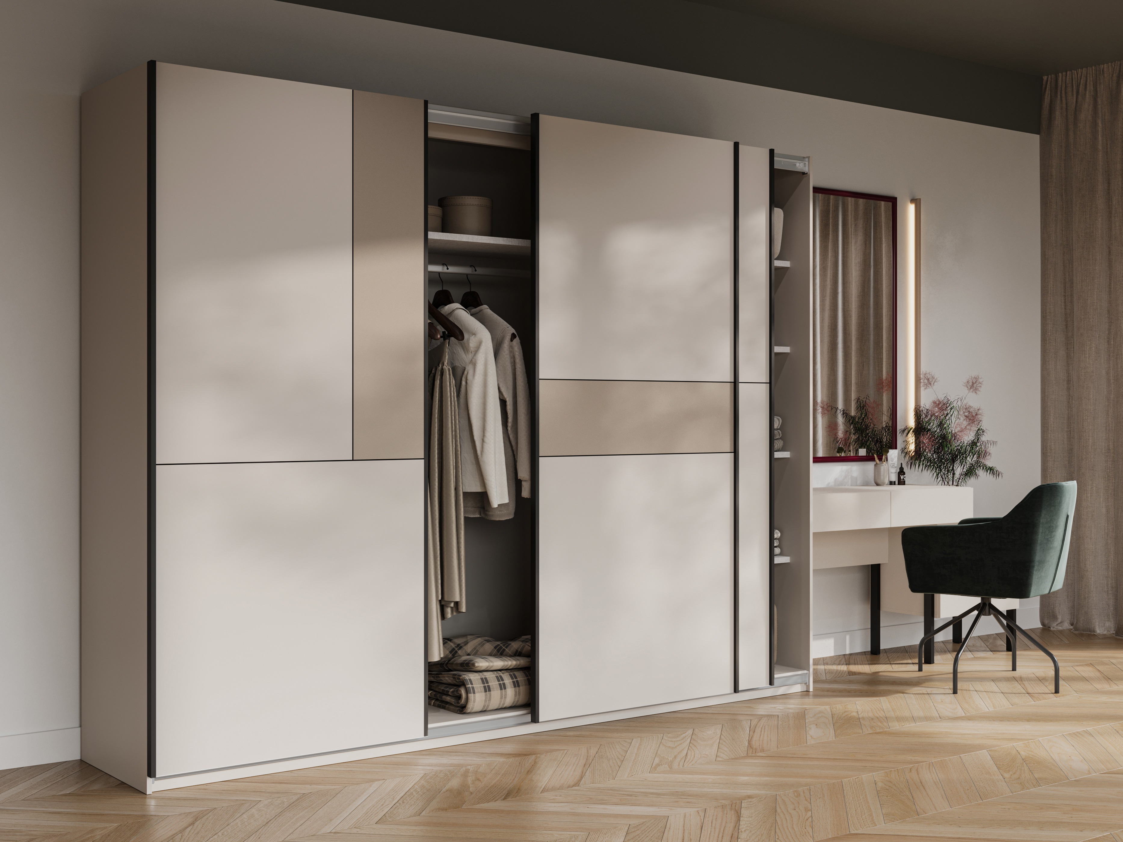Wardrobe Austin 370 (Cashmere + Congo)