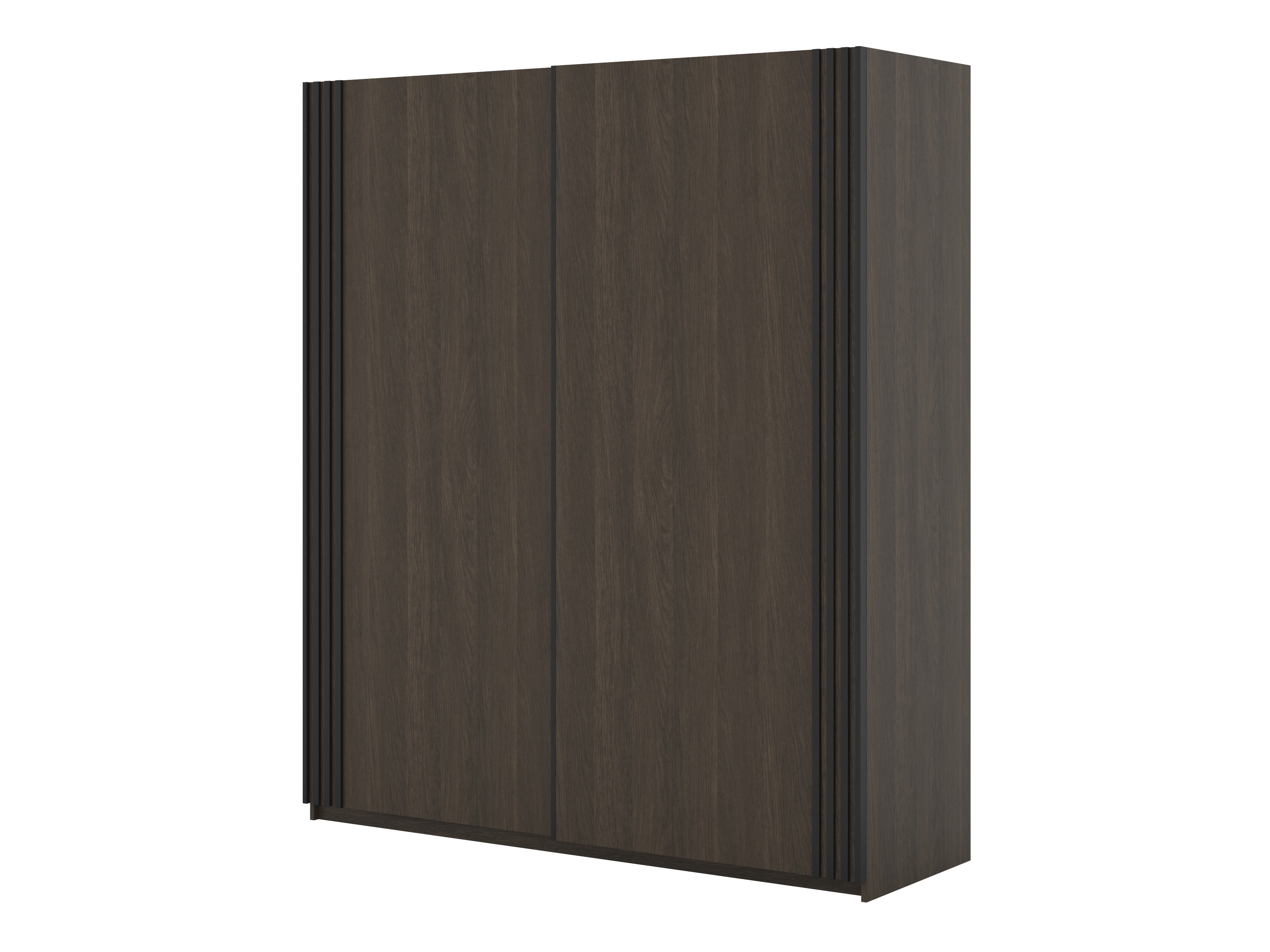 Wardrobe Austin 372 (Dark oak + Black)