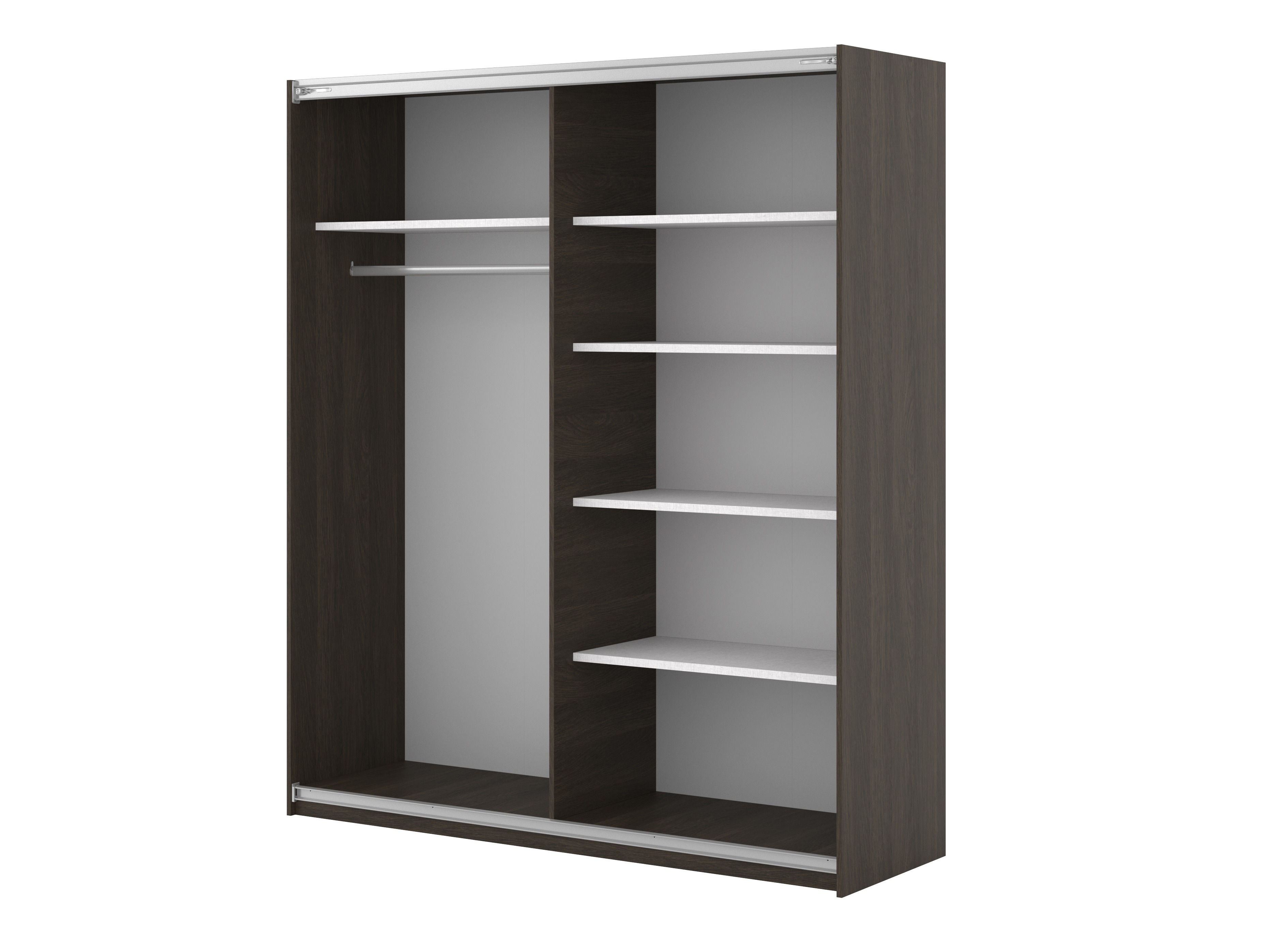 Wardrobe Austin 372 (Dark oak + Black)