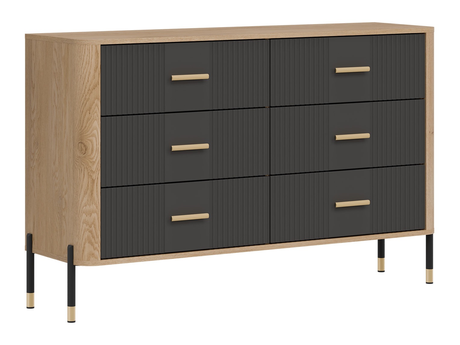 Chest of drawers Flosora 109 (Anthracite)