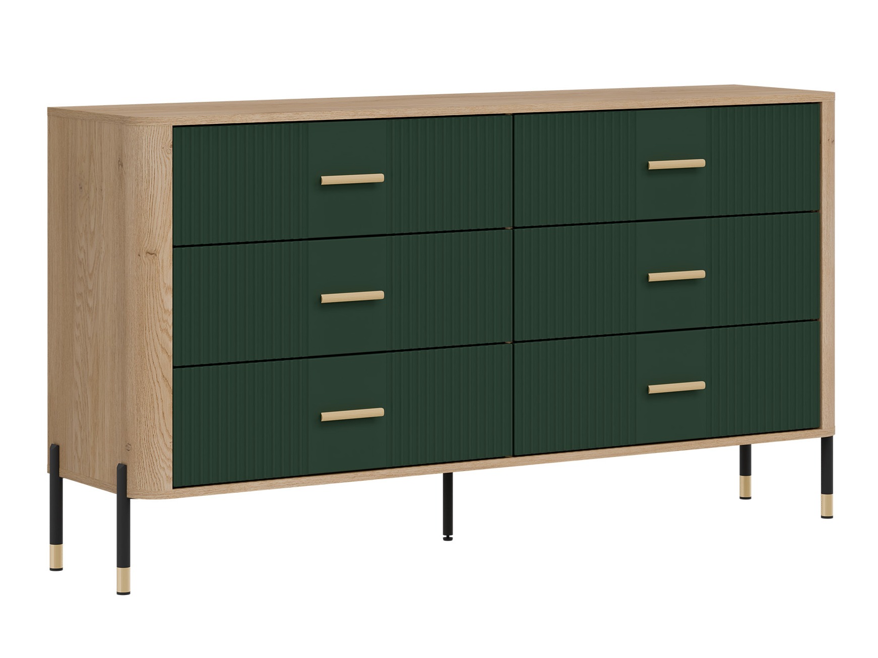 Chest of drawers Flosora 111 (Green)