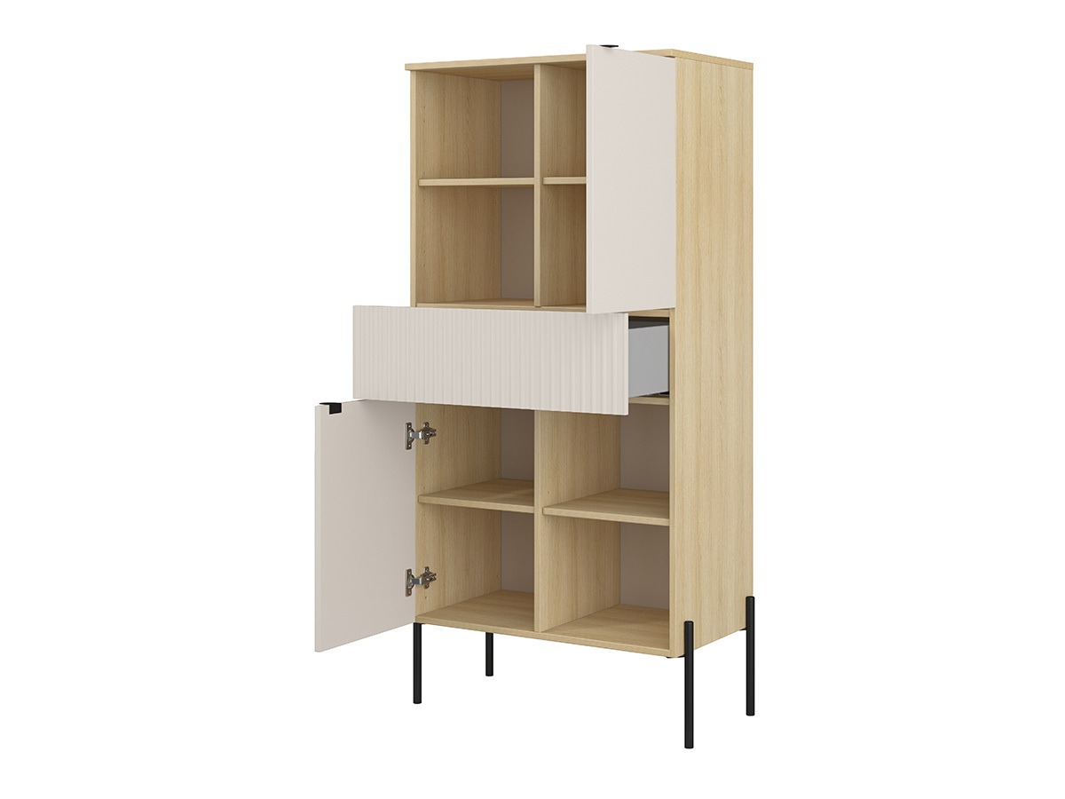 Σετ επίπλων σαλονιού Levtenu 119 (Δρυς + Κασμίρι)