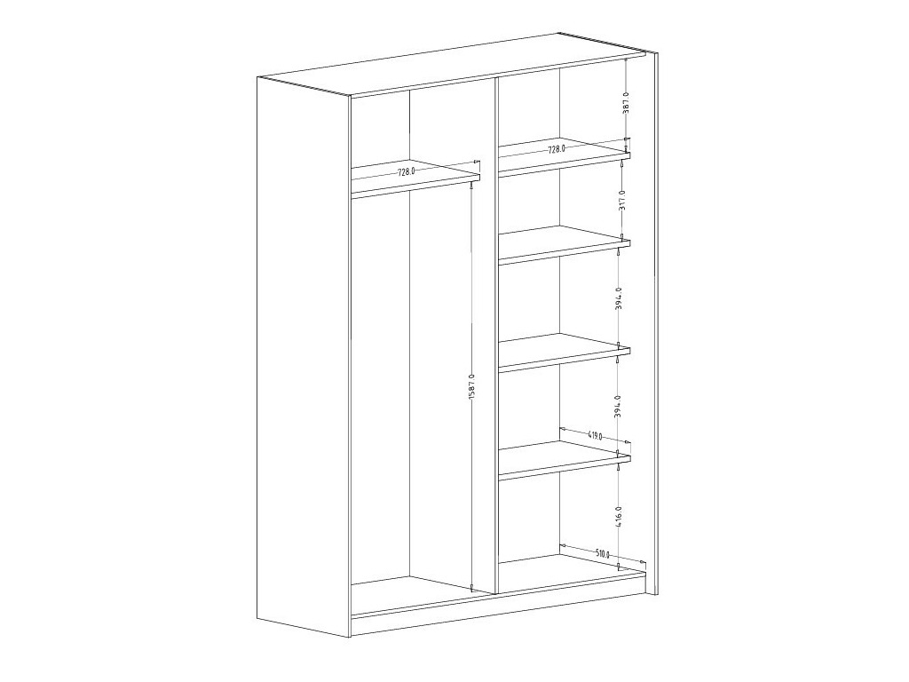 Wardrobe Austin 371 (Beige)