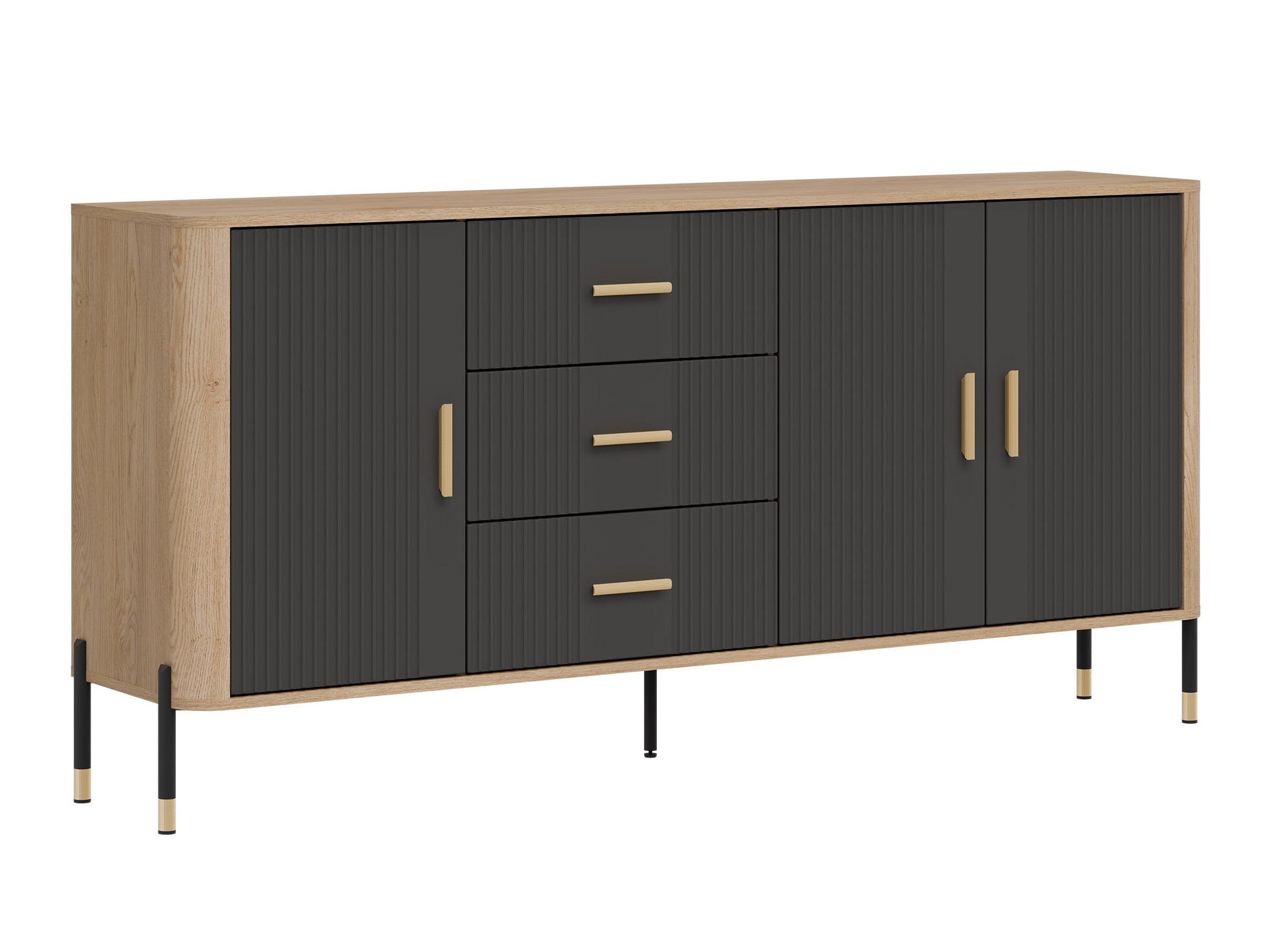 Chest of drawers Flosora 115 (Anthracite)