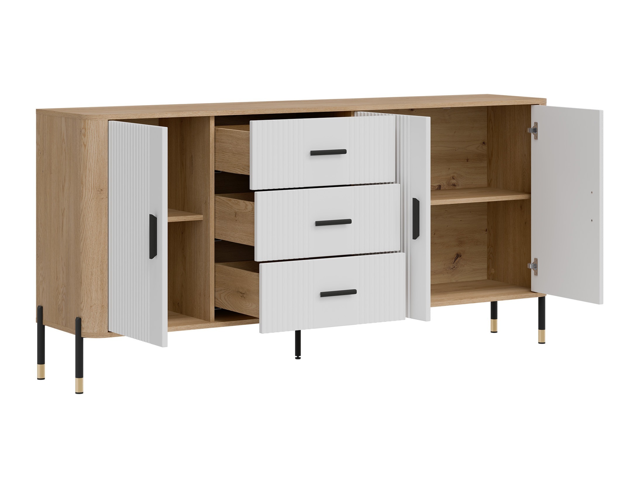 Chest of drawers Flosora 115 (White)