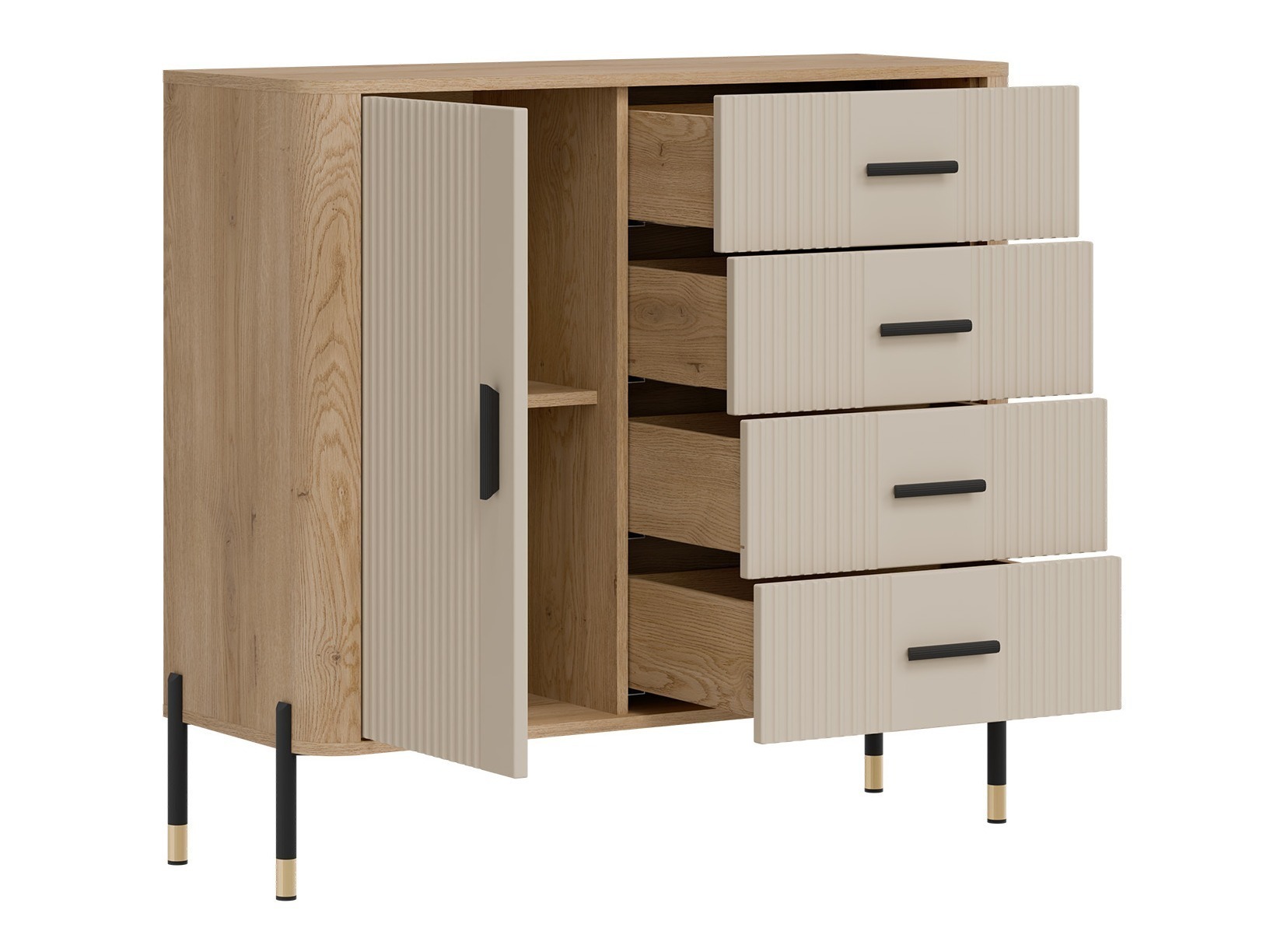 Chest of drawers Flosora 117 (Cashmere)