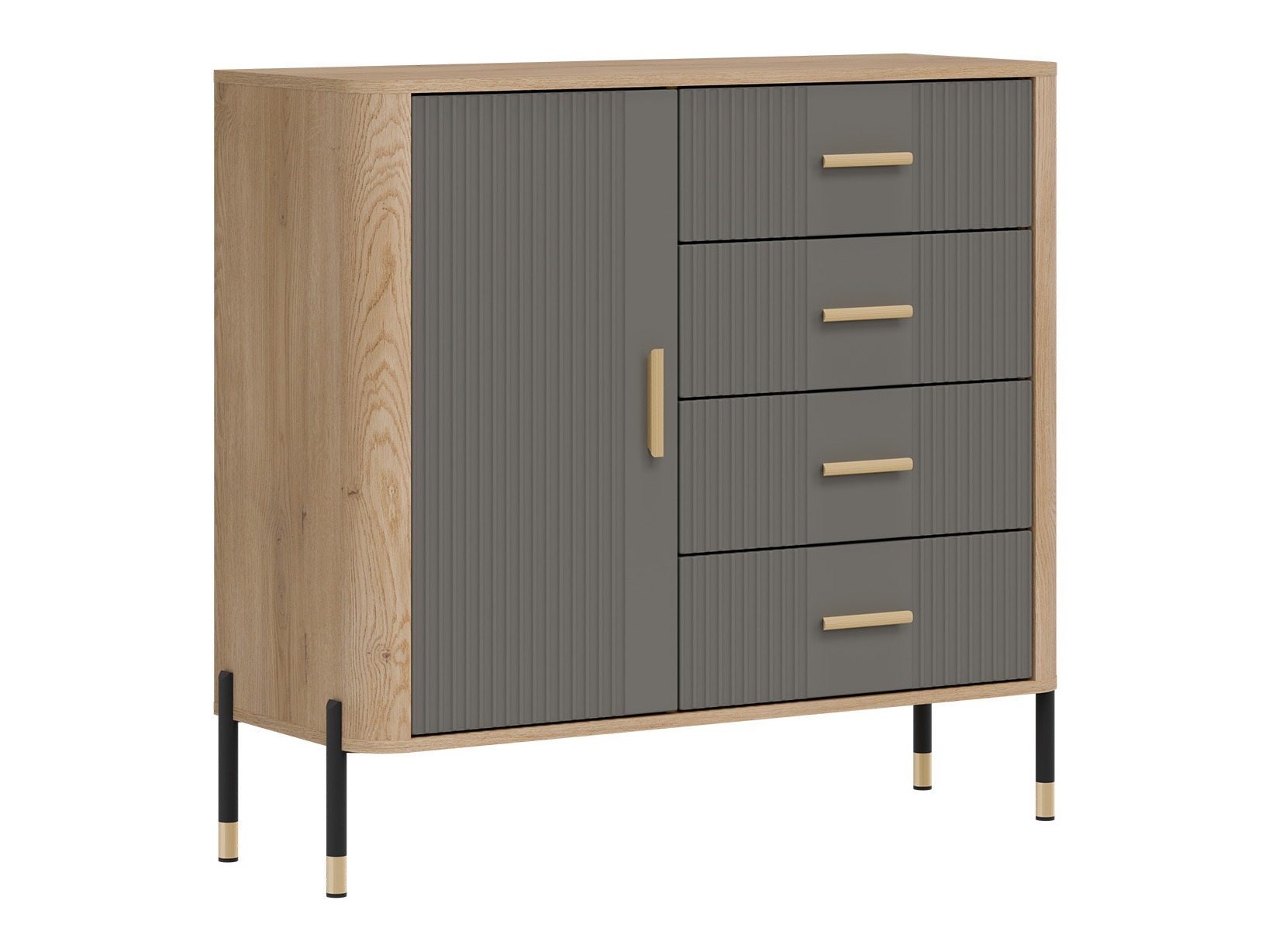 Chest of drawers Flosora 117 (Grey)