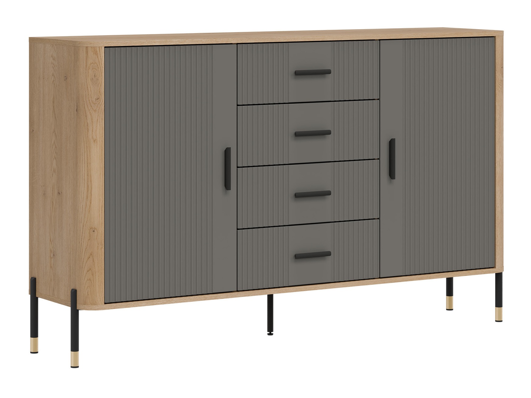 Chest of drawers Flosora 119 (Grey)