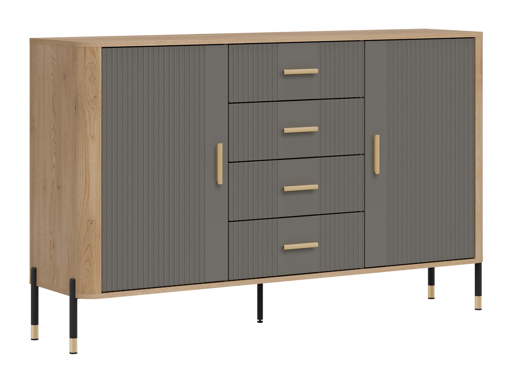 Chest of drawers Flosora 119 (Grey)