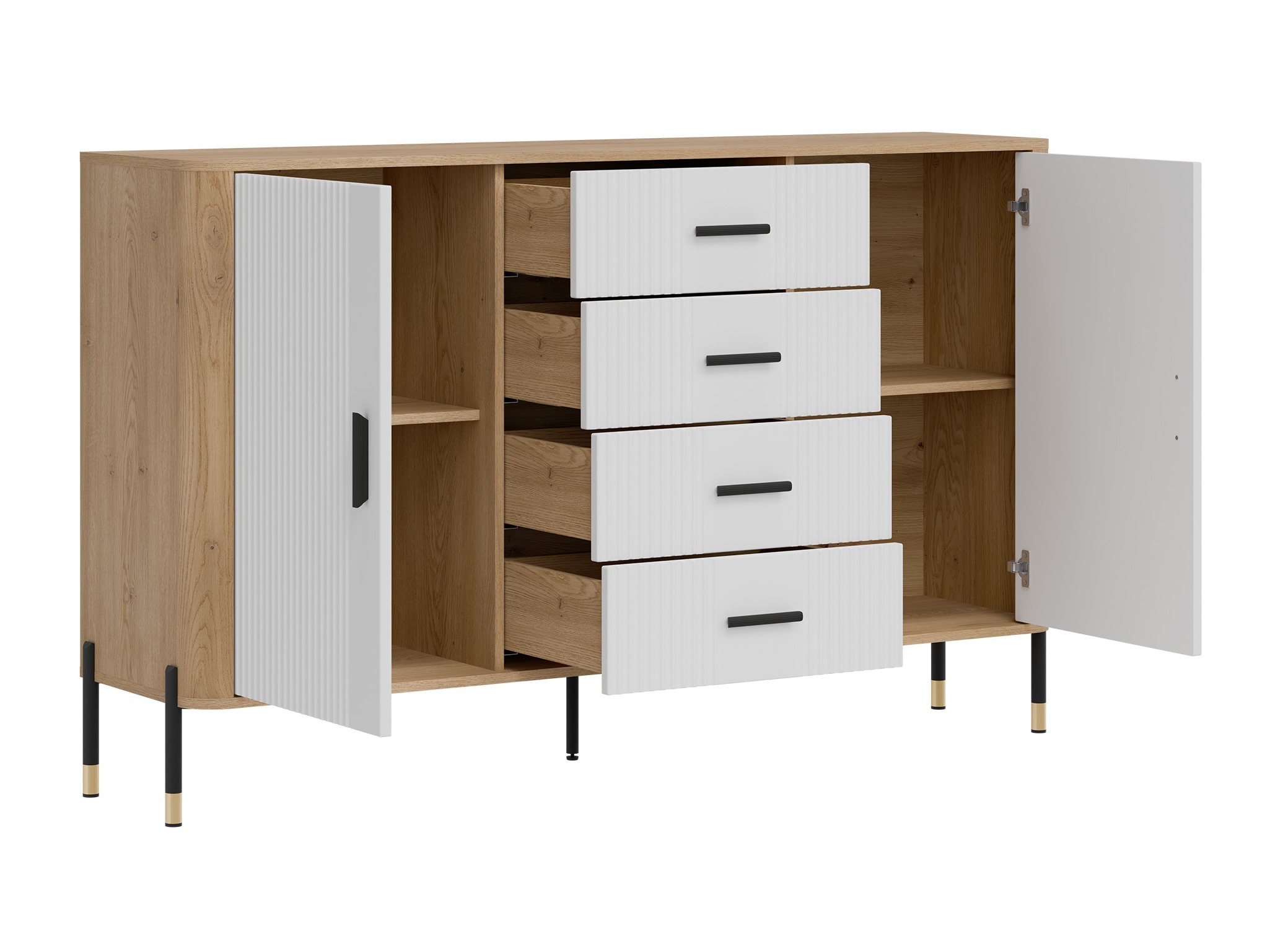 Chest of drawers Flosora 119 (White)