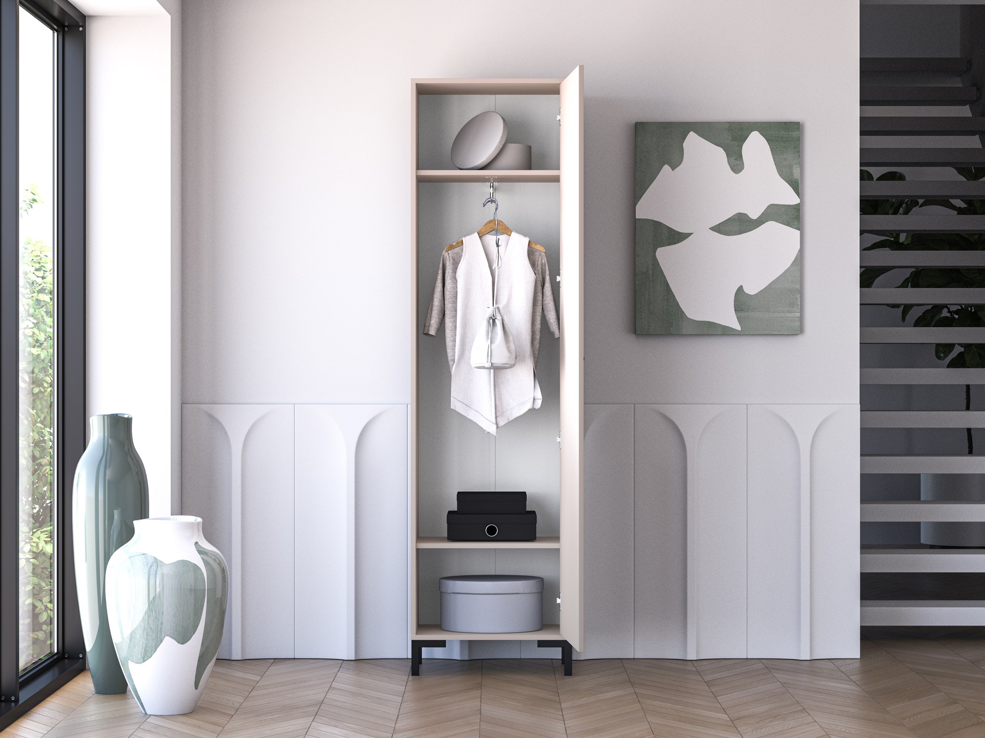 Wardrobe Fiolevo 100