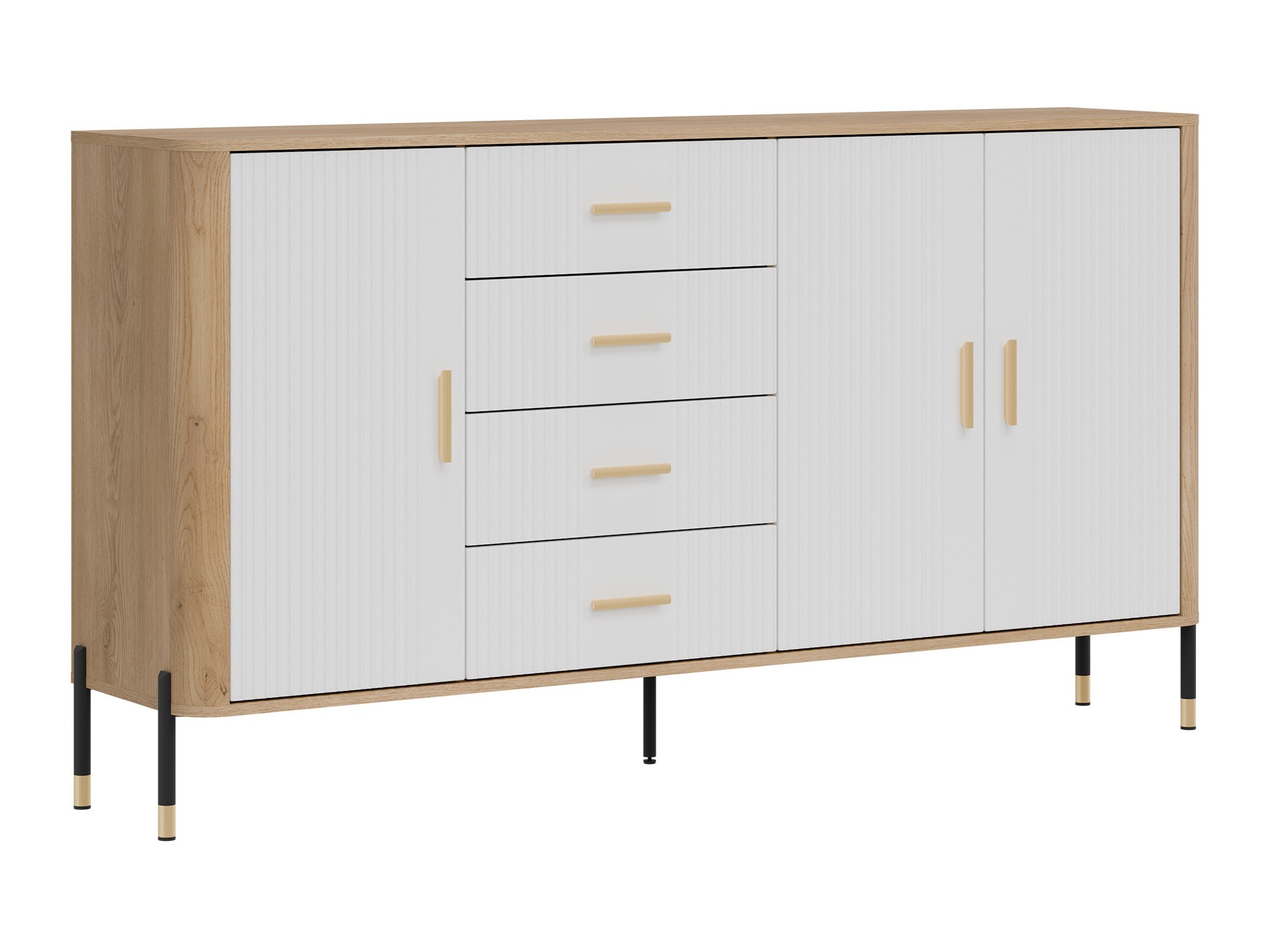 Chest of drawers Flosora 121 (White)