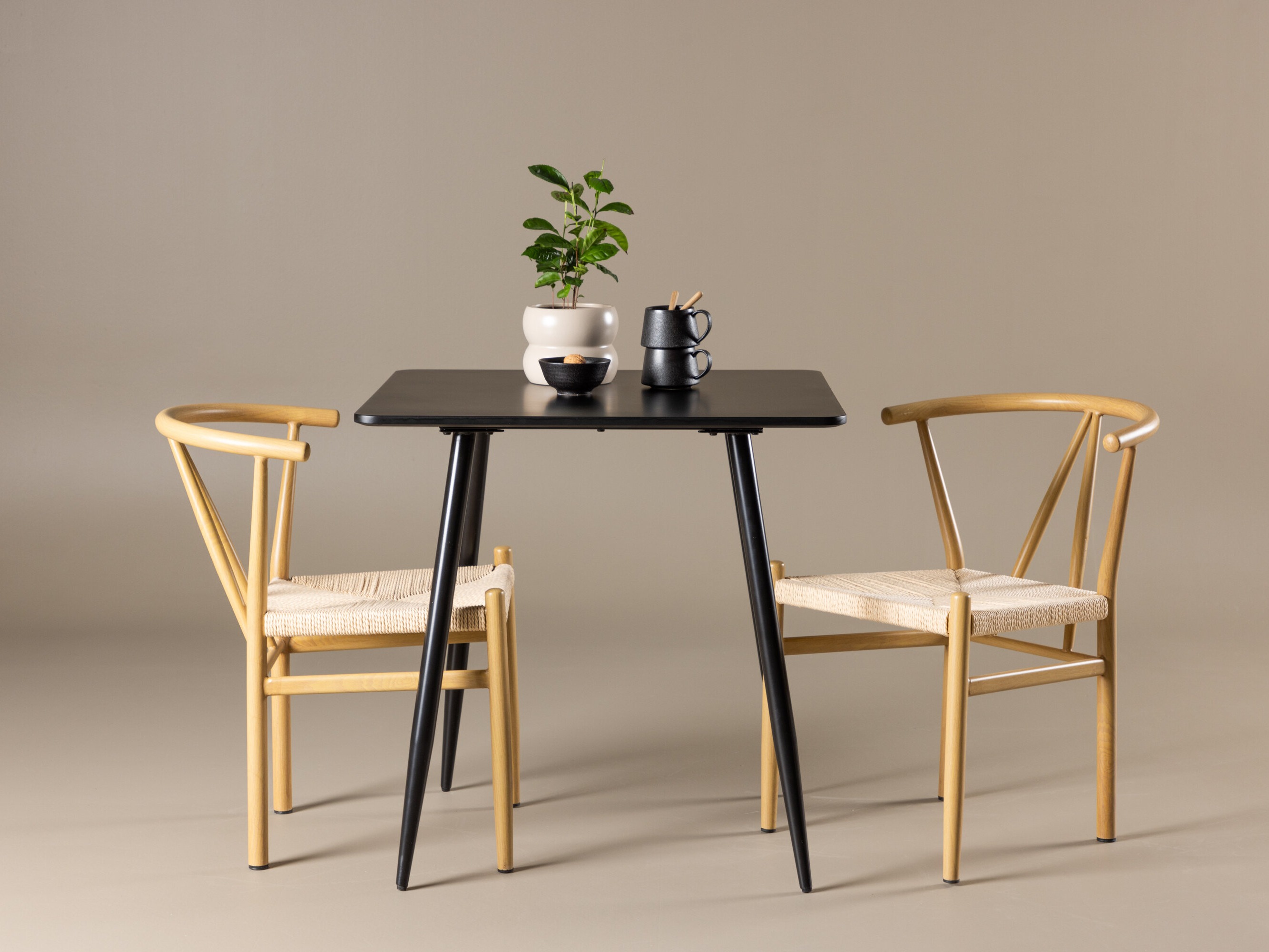 Σετ τραπεζαρίας Dallas 4920 (Μπεζ + Ανοιχτό καφέ)