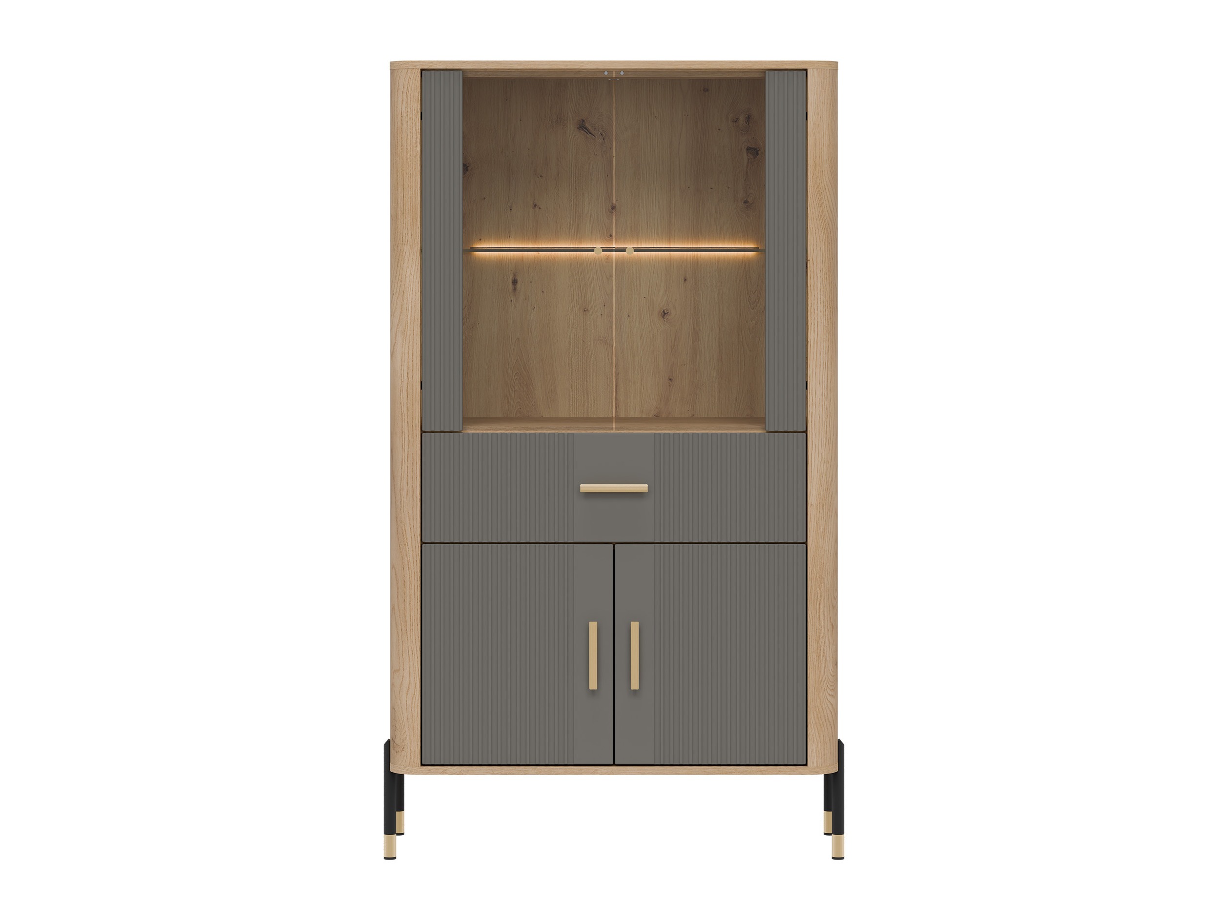 Bookcase Flosora 125 (Grey)