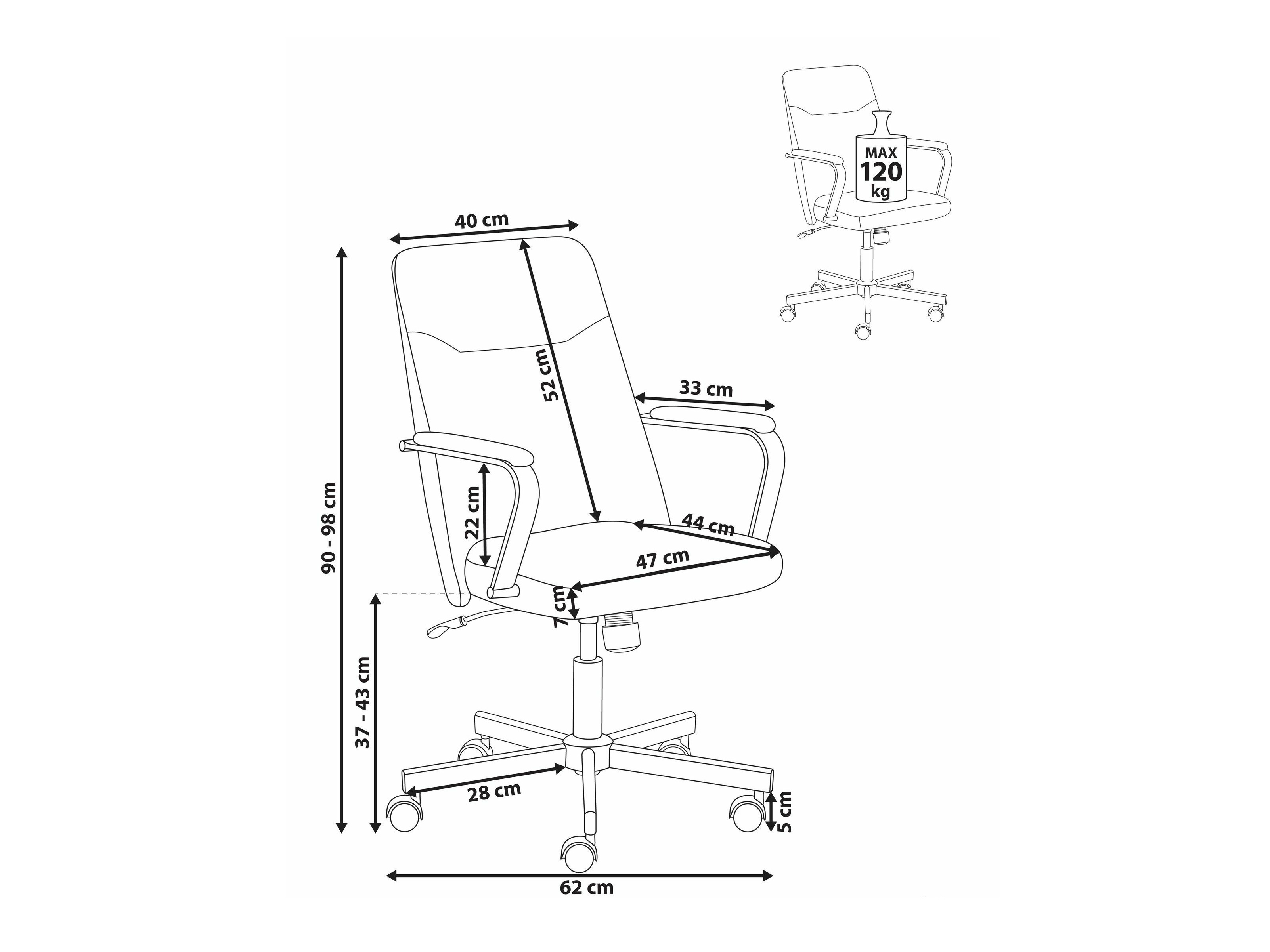 Καρέκλα γραφείου Berwyn 2758 (Ανοιχτό καφέ)
