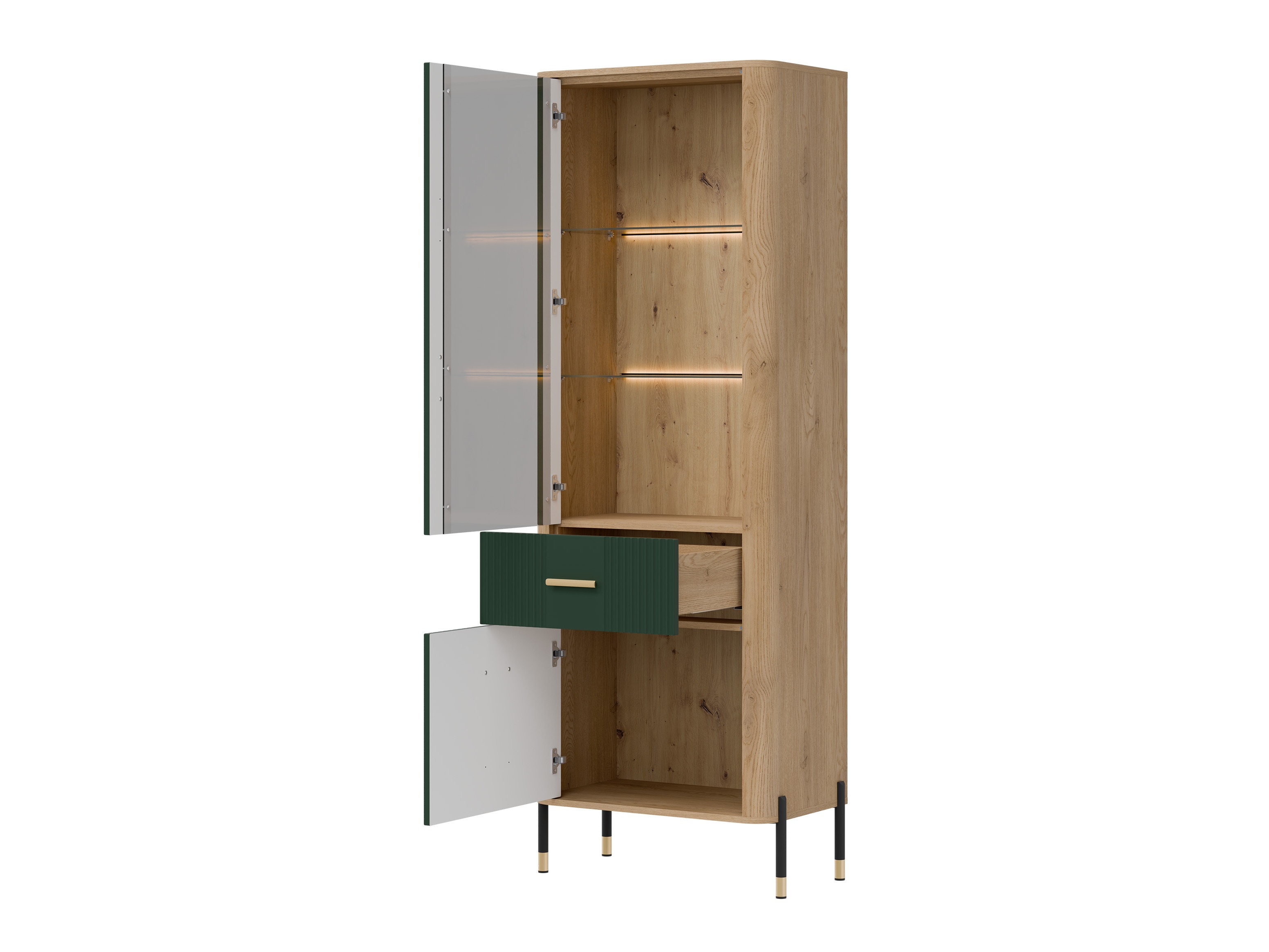 Bookcase Flosora 127 (Green)