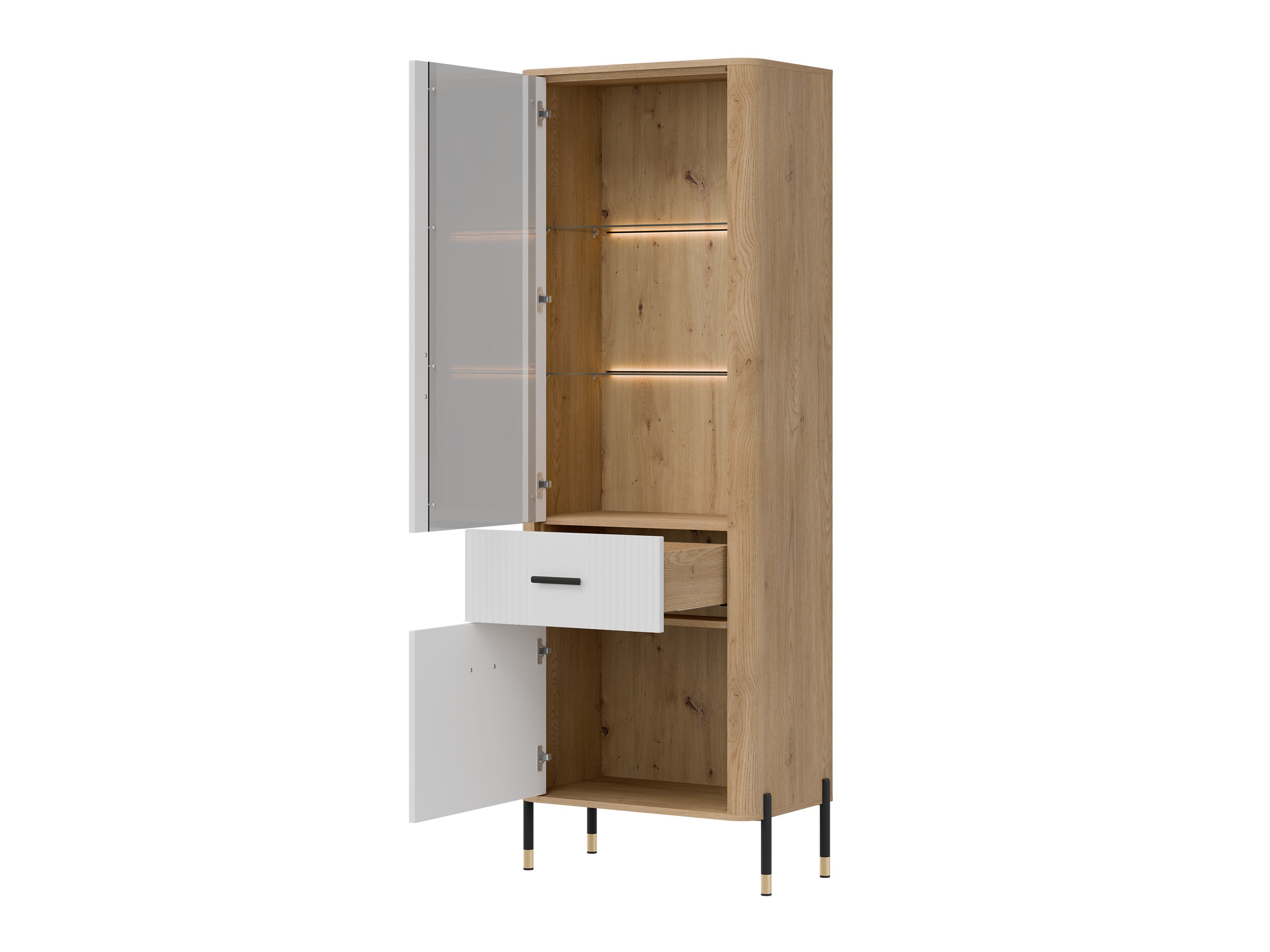 Bookcase Flosora 127 (White)