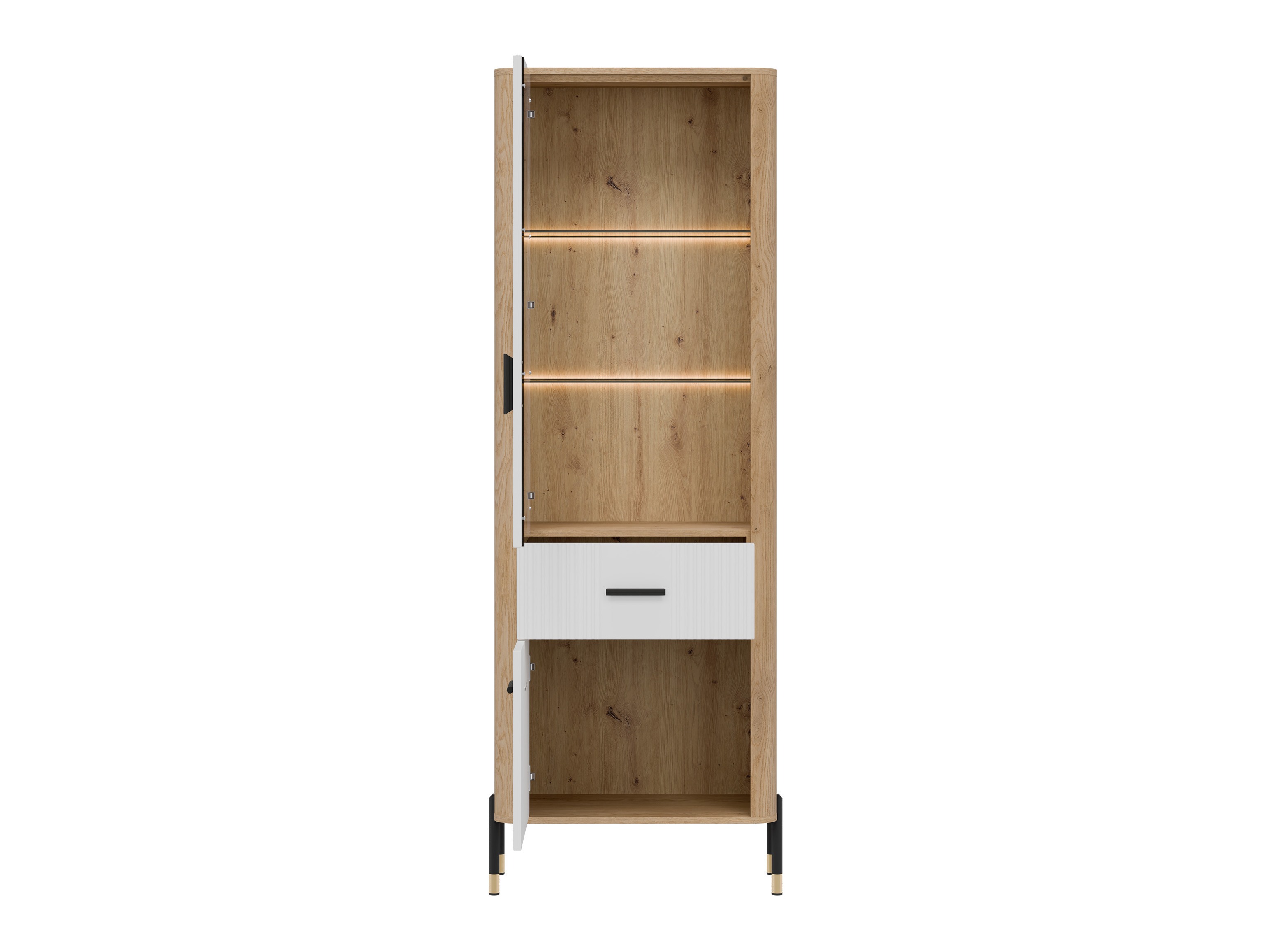 Bookcase Flosora 127 (White)