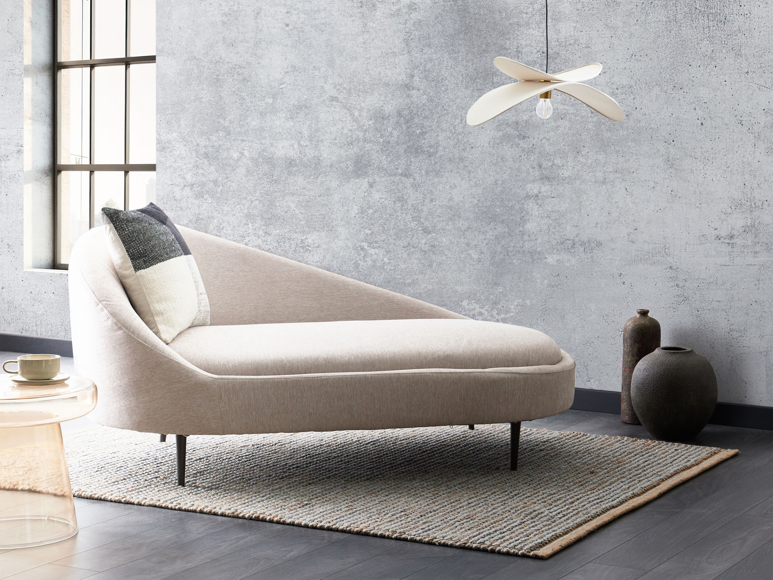 Chaise longue Berwyn 2787 (Light brown)