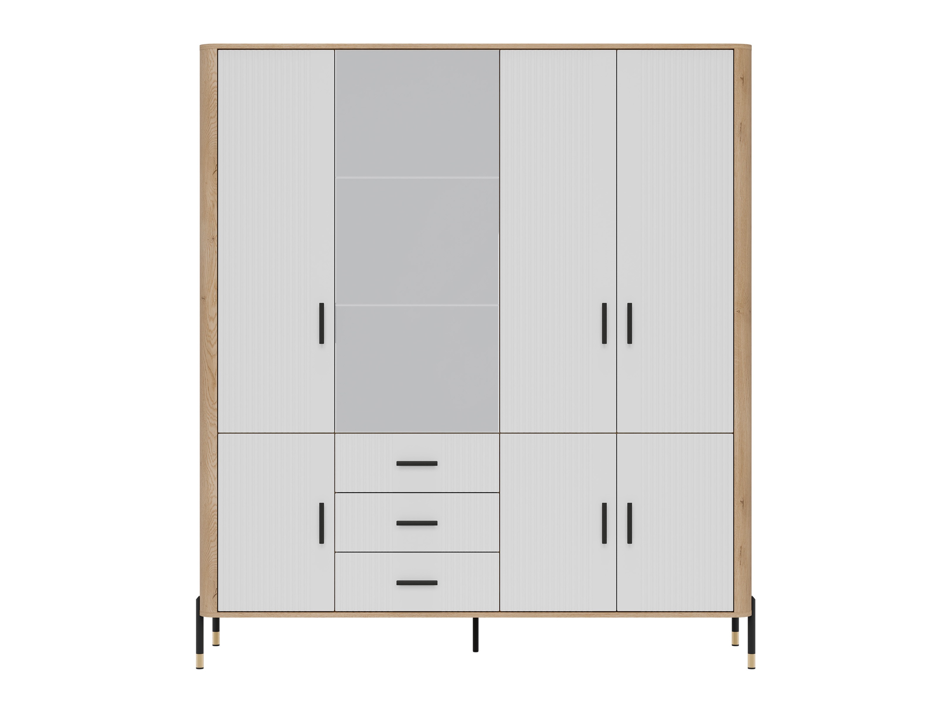 Ντουλάπα Flosora 135 (Άσπρο)