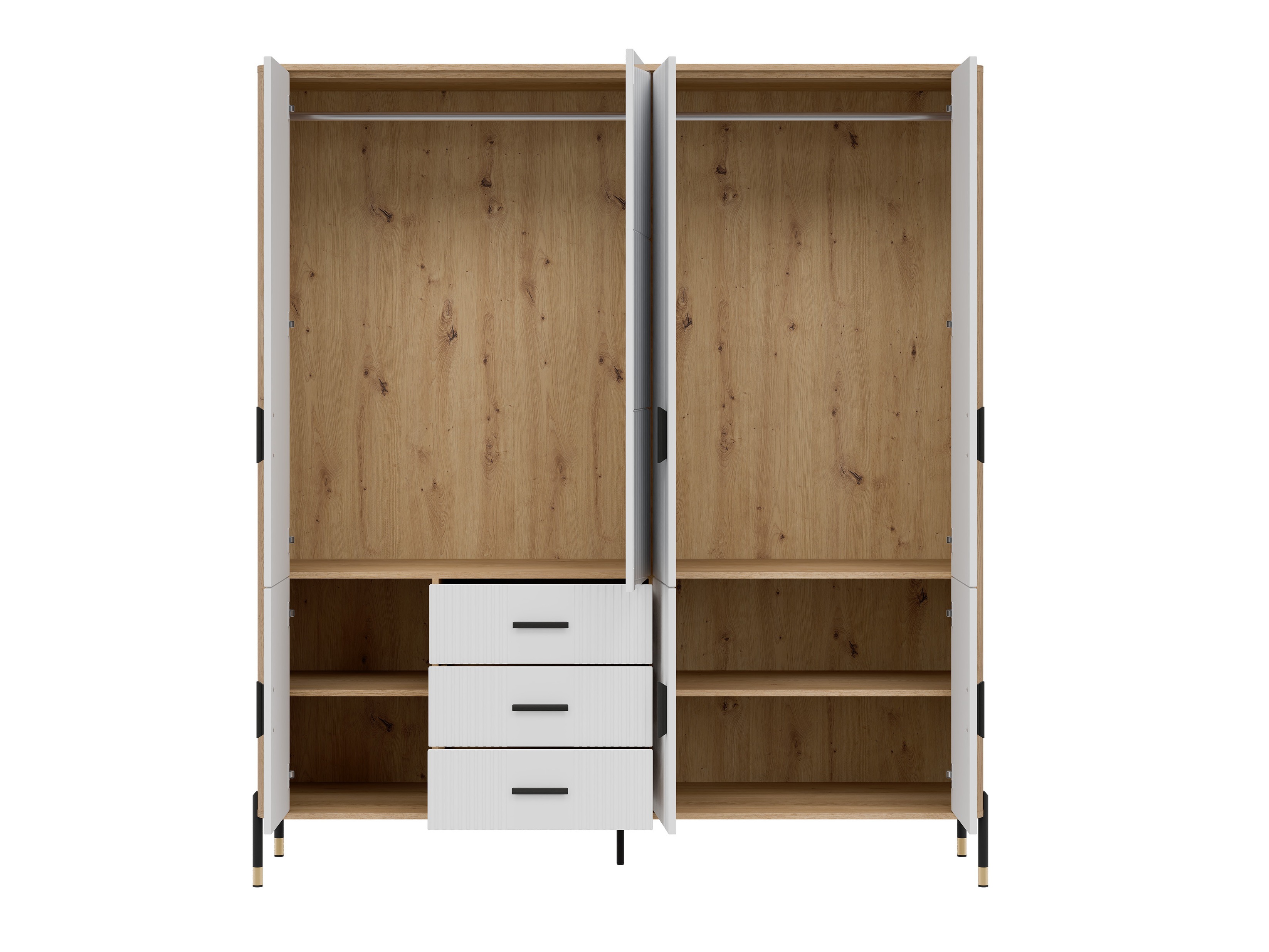 Ντουλάπα Flosora 135 (Άσπρο)