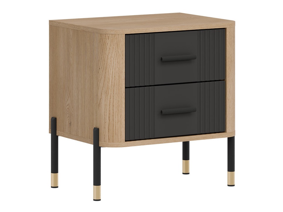 Bedside table Flosora 140 (Anthracite)