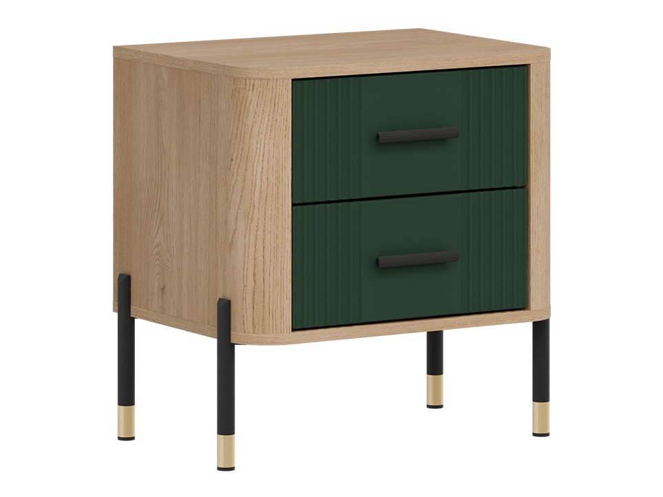 Bedside table Flosora 140 (Green)