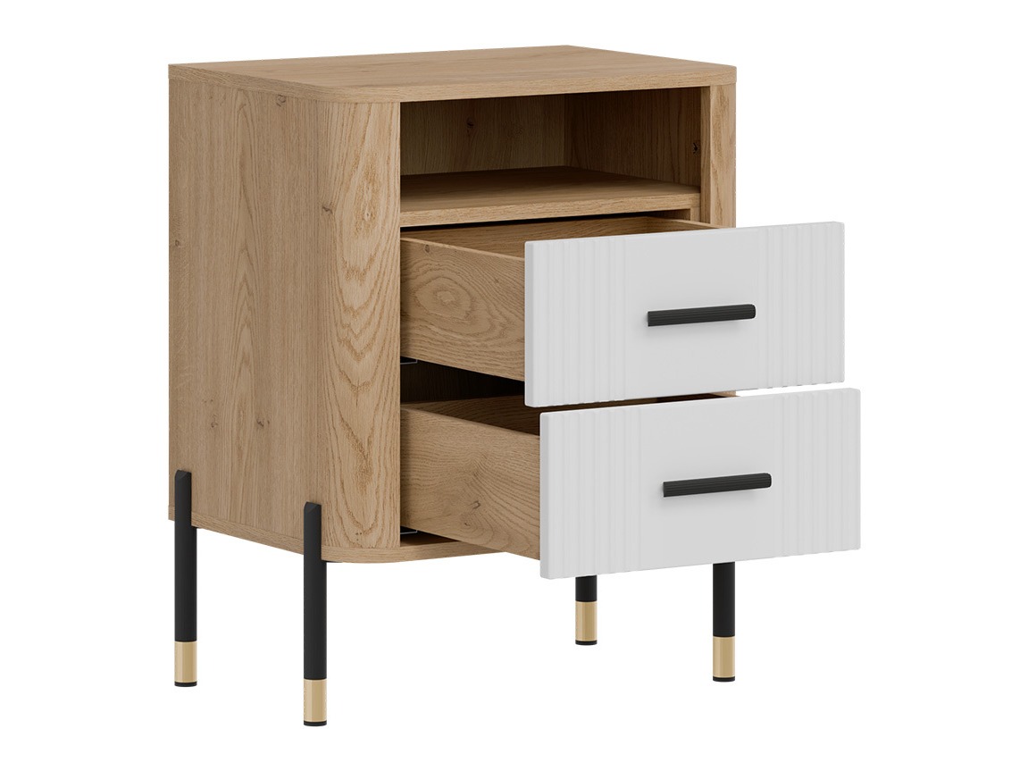 Bedside table Flosora 142 (White)