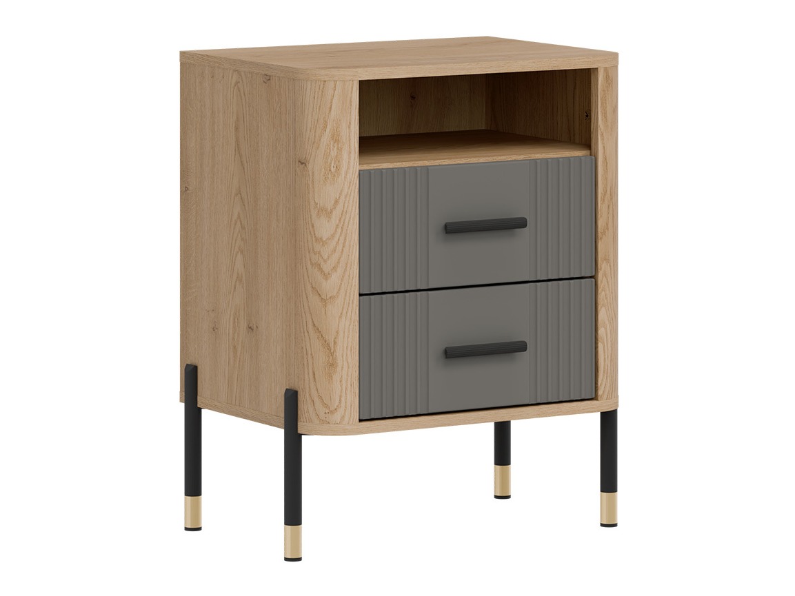 Bedside table Flosora 142 (Grey)