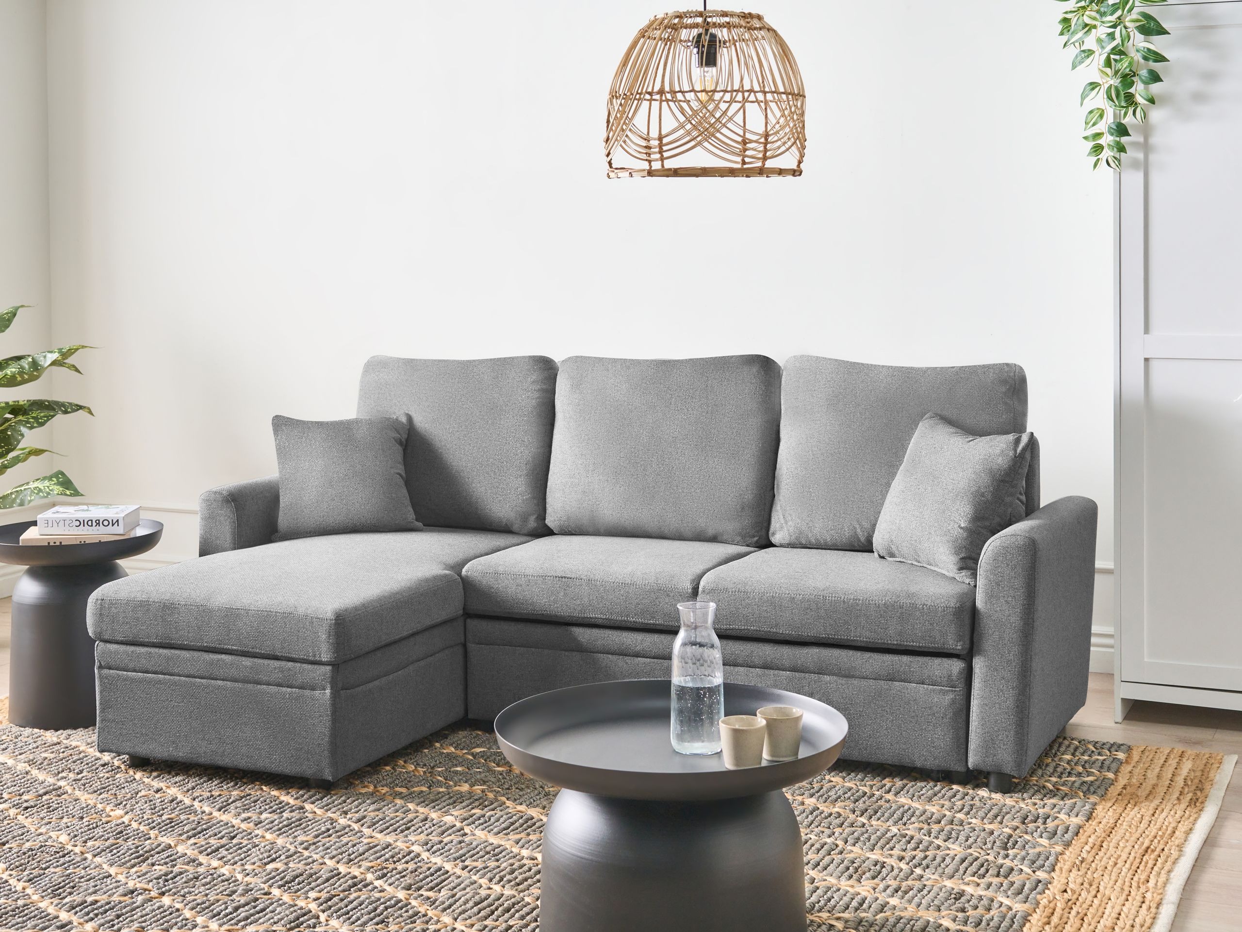 Γωνιακός Καναπές Berwyn 2805 (Γκρι)