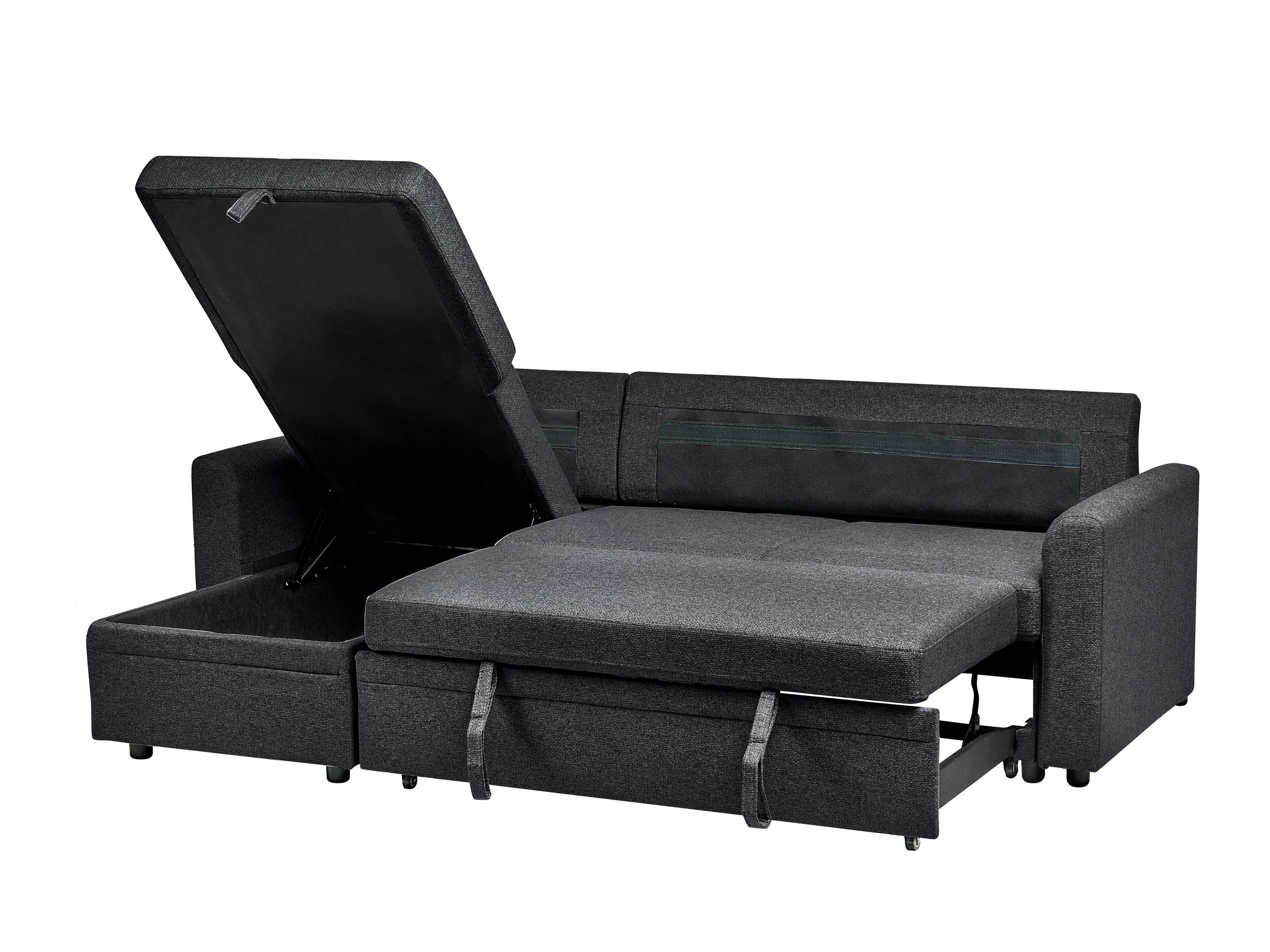 Γωνιακός Καναπές Berwyn 2805 (Μαύρο)