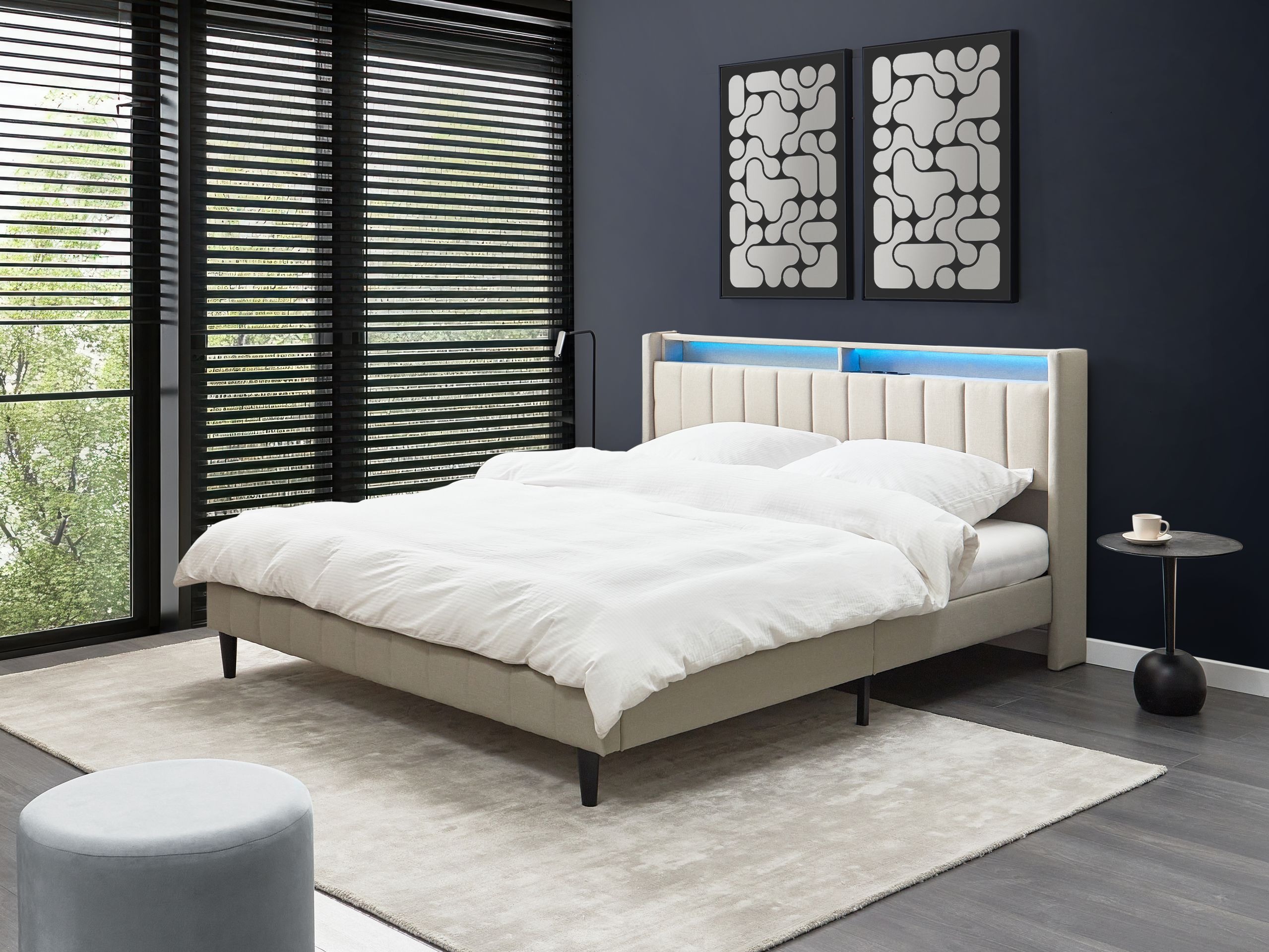 Κρεβάτι Berwyn 2804 (Μπεζ)