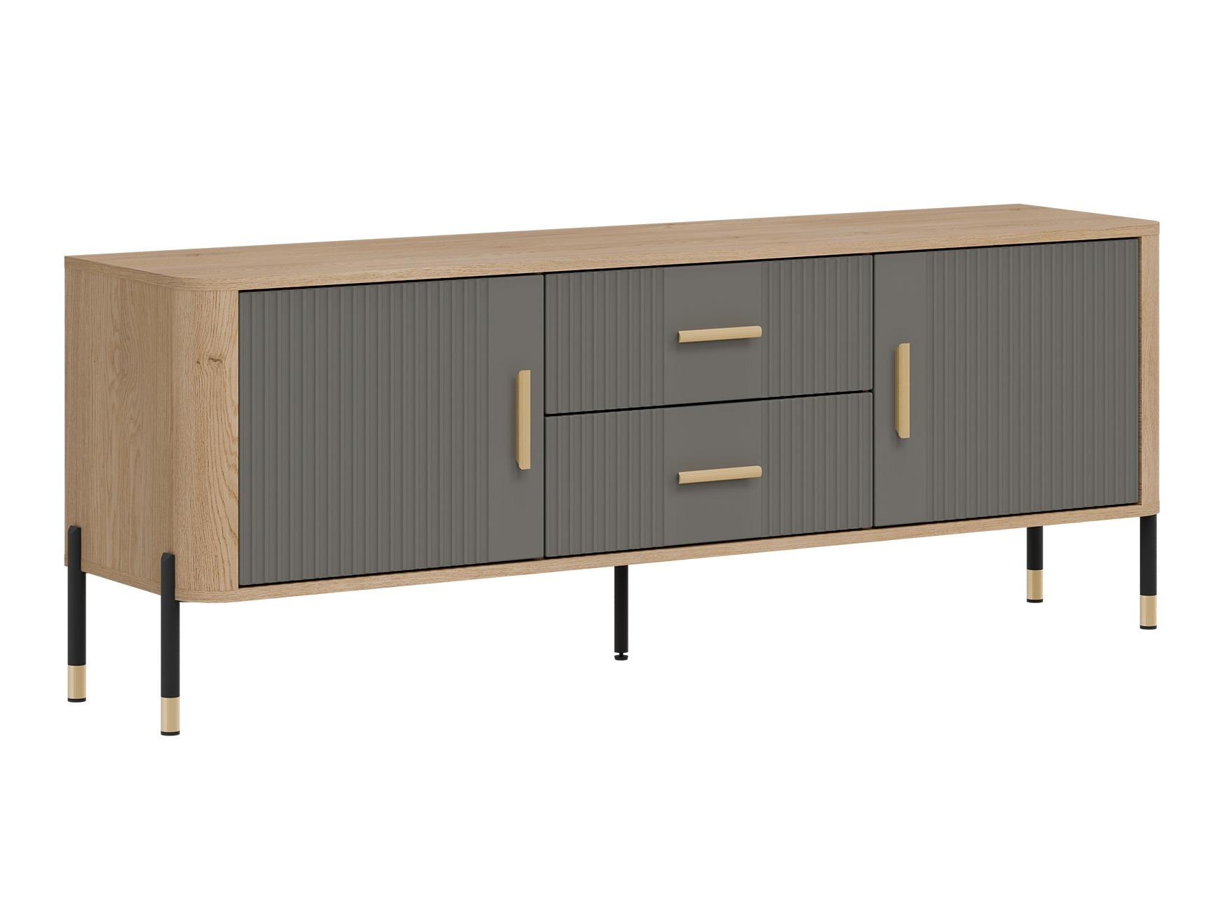 Σετ επίπλων σαλονιού Flosora 147 (Γκρι)