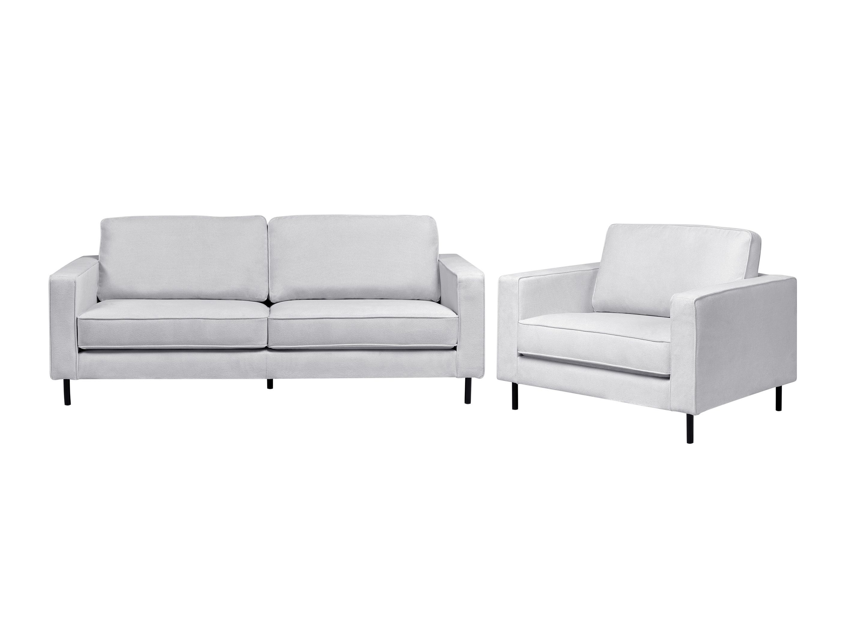 Σετ ταπετσαρισμένων επίπλων Berwyn 768 (Ανοιχτό γκρι)