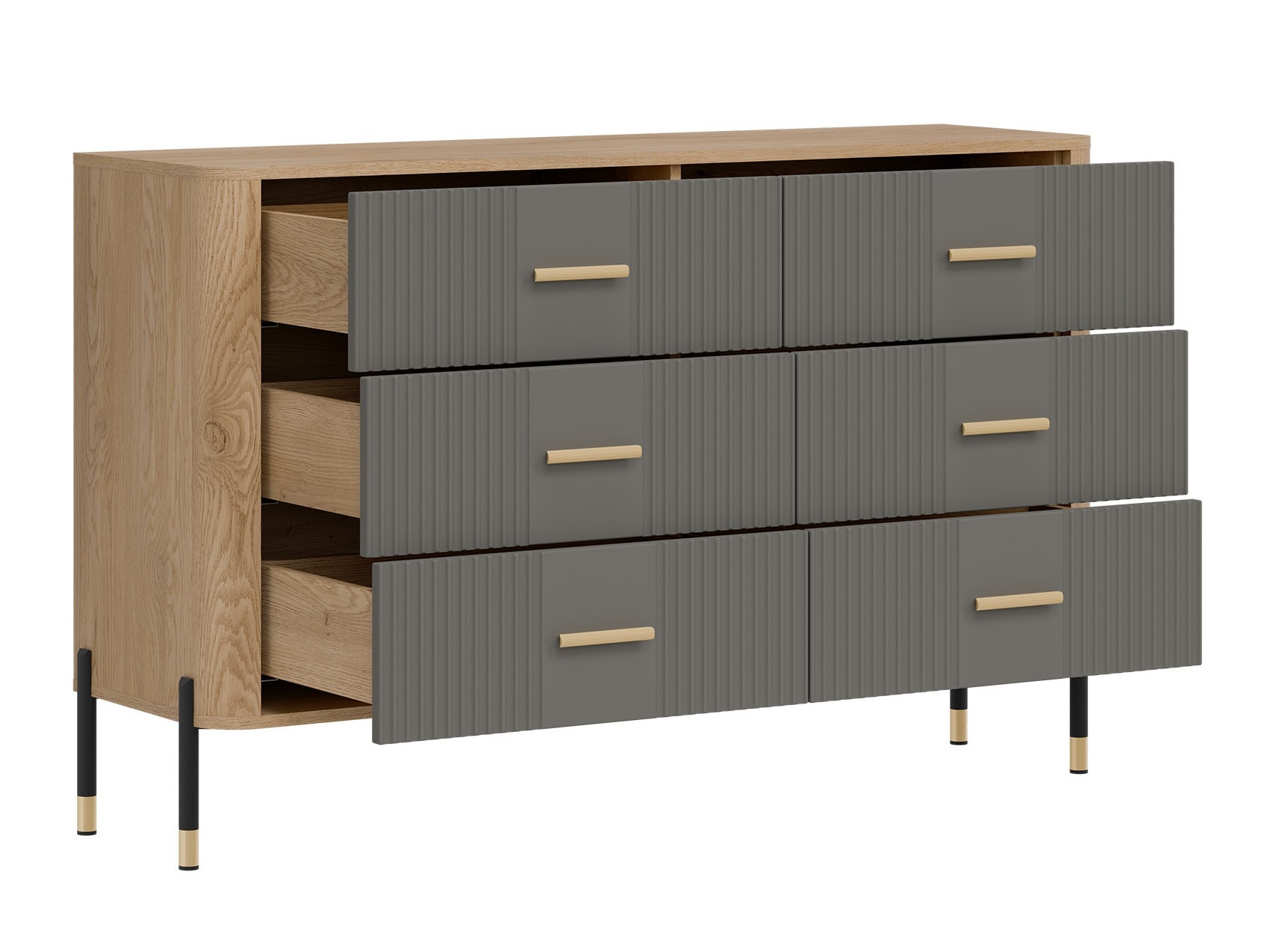 Σετ επίπλων σαλονιού Flosora 149 (Γκρι)